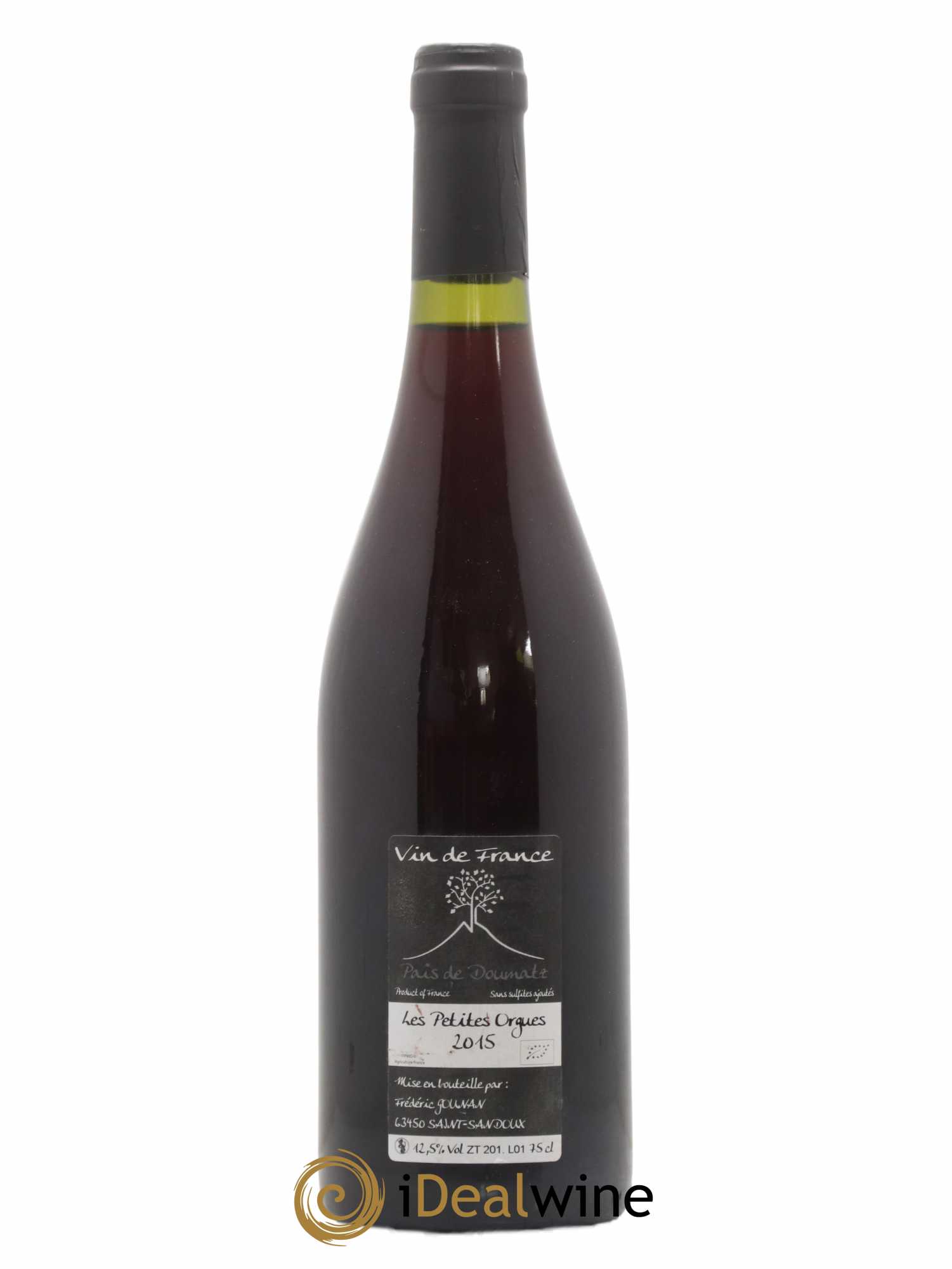 Vin de France Les Petites Orgues Vignoble de l'Arbre Blanc 2015 - Lot de 1 bouteille - 1