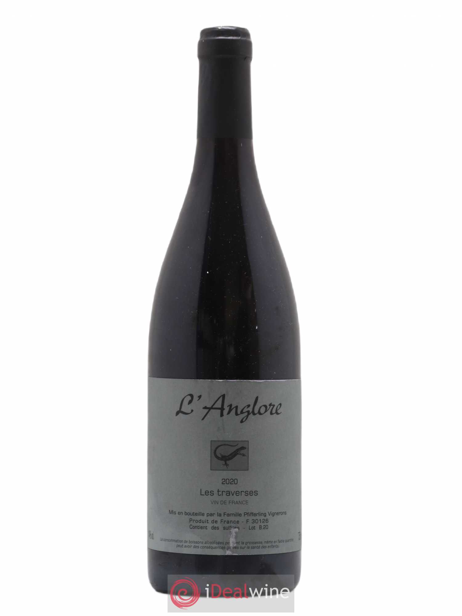 Vin de France Les Traverses L'Anglore 2020 - Lot de 1 bouteille - 0