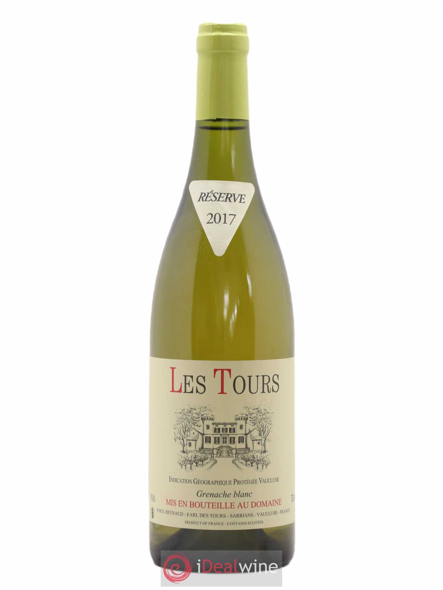 Vaucluse (Vin de Pays de Vaucluse) Les Tours Grenache Blanc Emmanuel Reynaud 2017 - Lot de 1 bouteille - 0