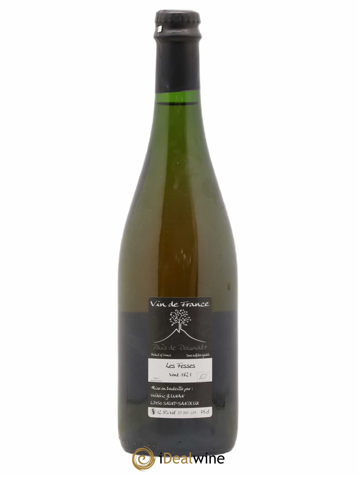 Vin de France Les Fesses Vignoble de l'Arbre Blanc 2018 - Lot de 1 bouteille - 1