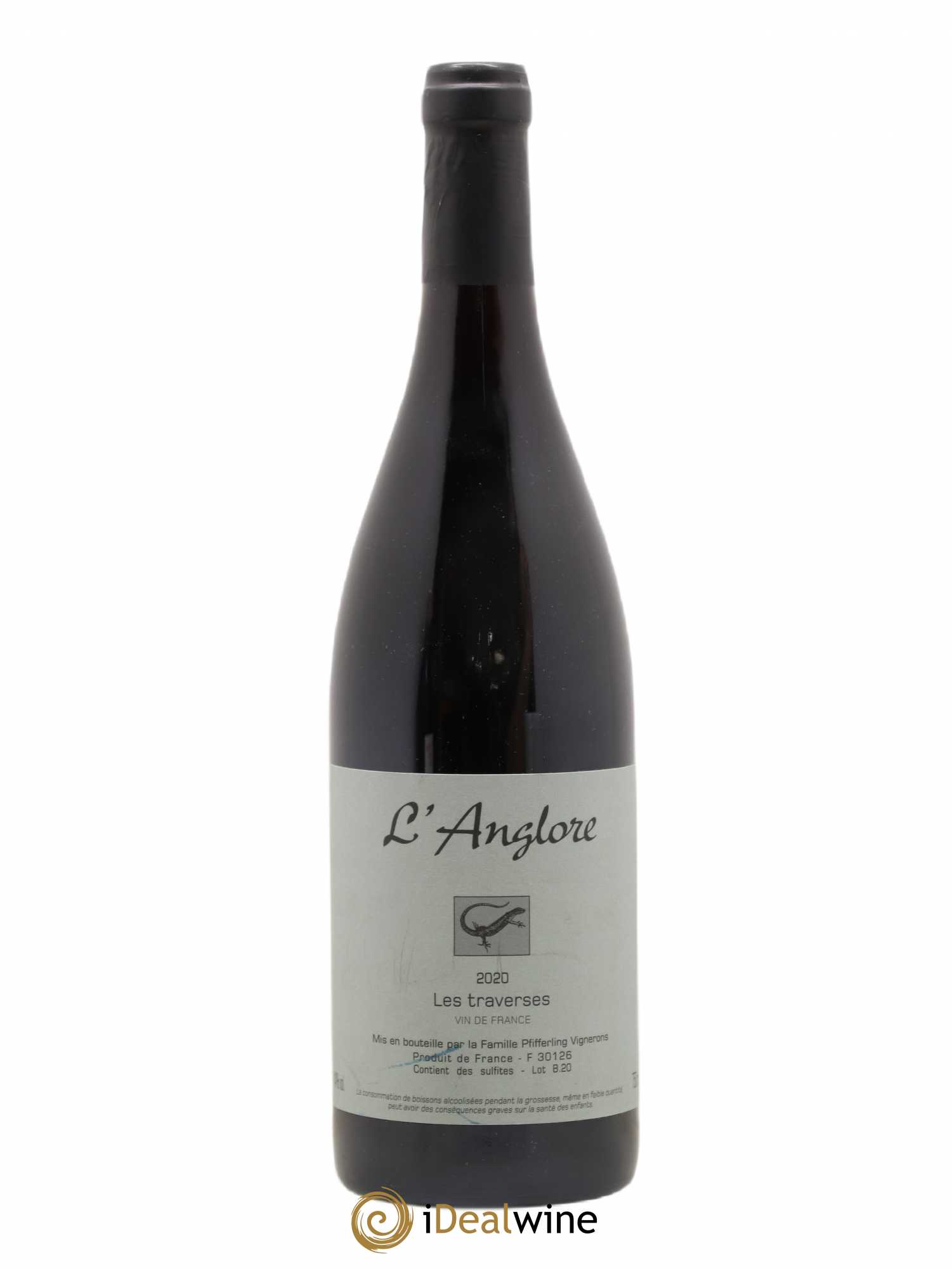 Vin de France Les Traverses L'Anglore 2020 - Lot de 1 bouteille - 0