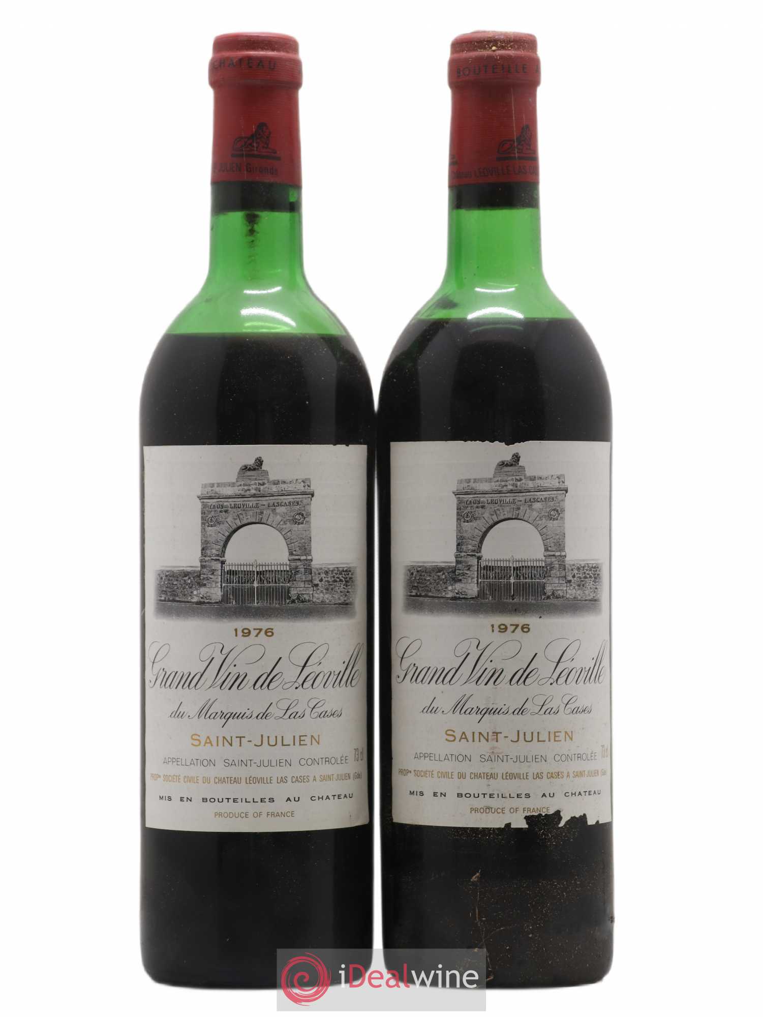 Château Léoville Las Cases 2ème Grand Cru Classé 1976 - Lot de 2 bouteilles - 0