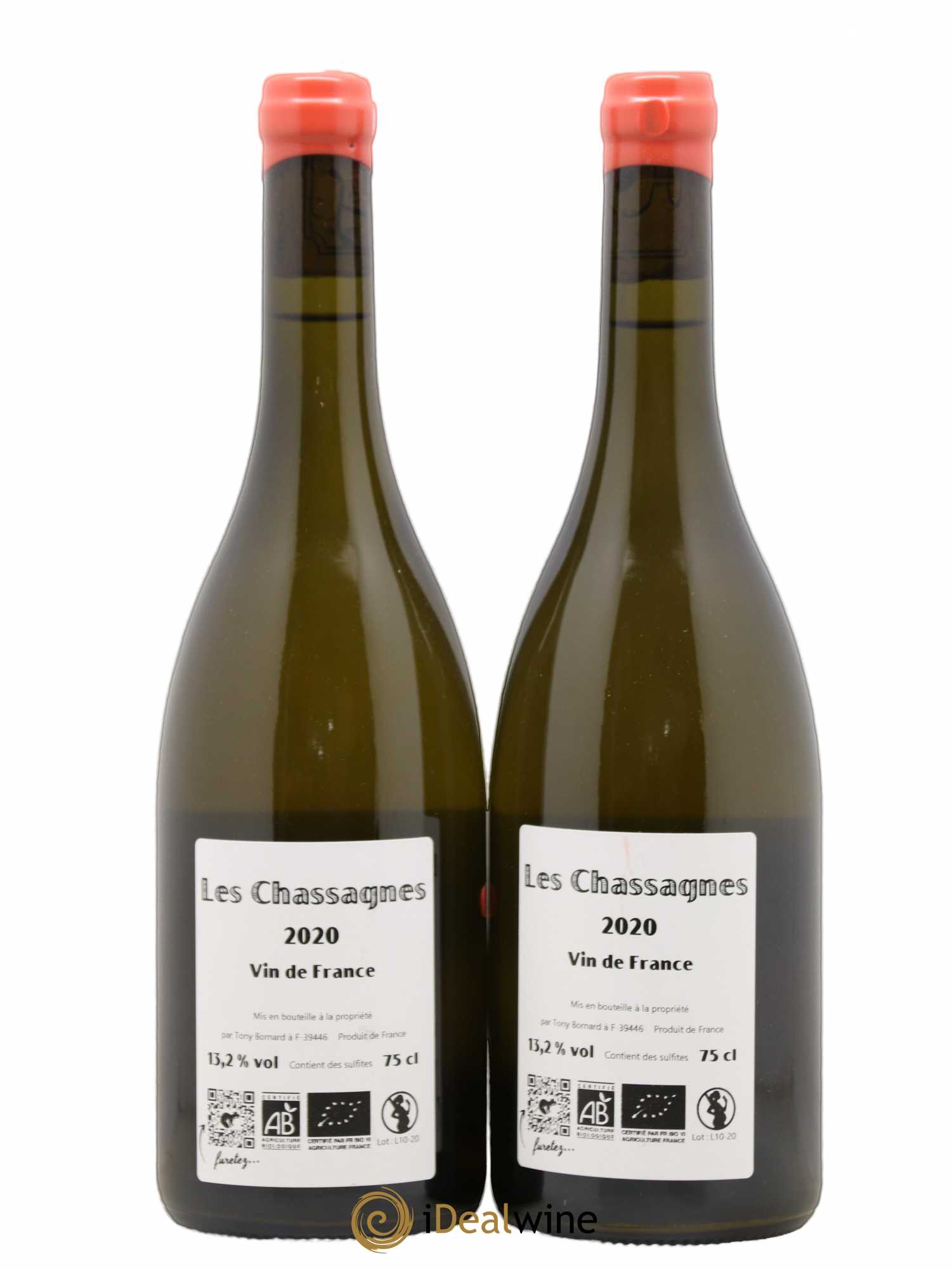 Vin de France Les Chassagnes Bornard  2020 - Lotto di 2 bottiglie - 1