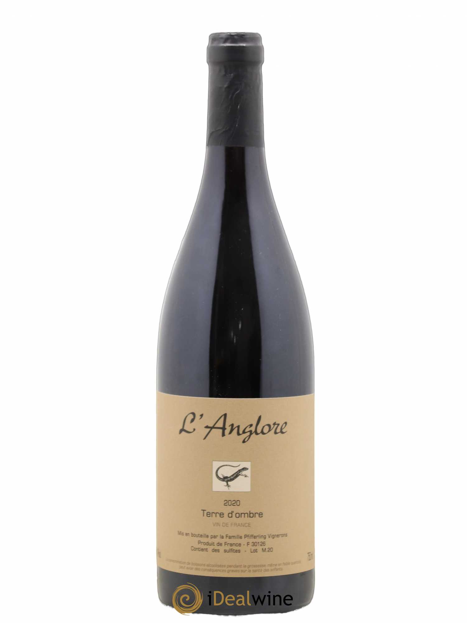 Vin de France Terre d'Ombre L'Anglore 2020 - Lot de 1 bouteille - 0