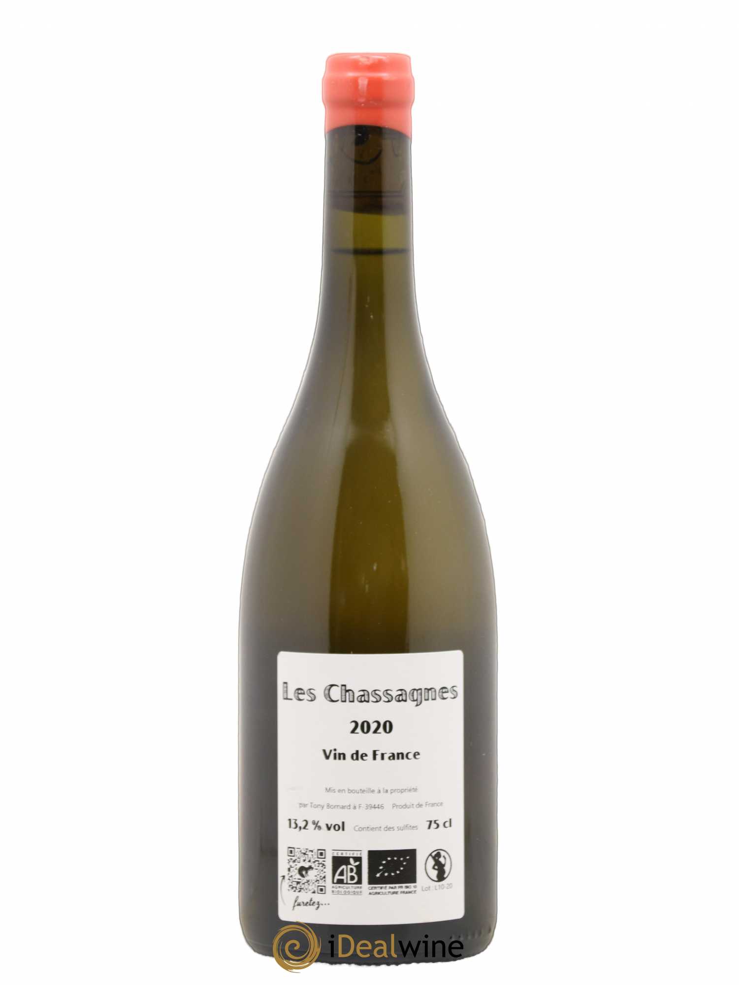 Vin de France Les Chassagnes Bornard 2020 - Lot de 1 bouteille - 1