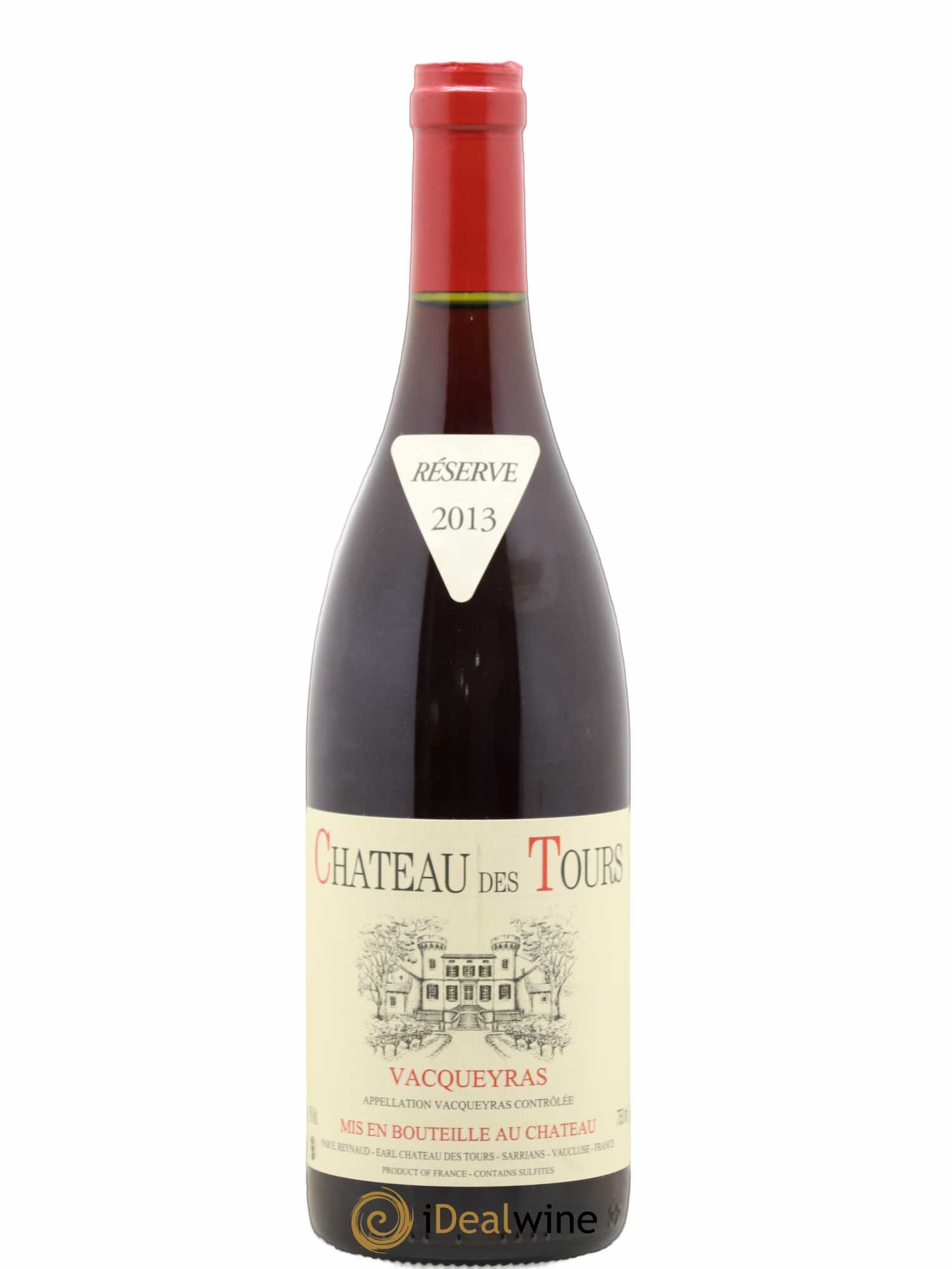 Vacqueyras Château des Tours Emmanuel Reynaud 2013 - Lot de 1 bouteille - 0