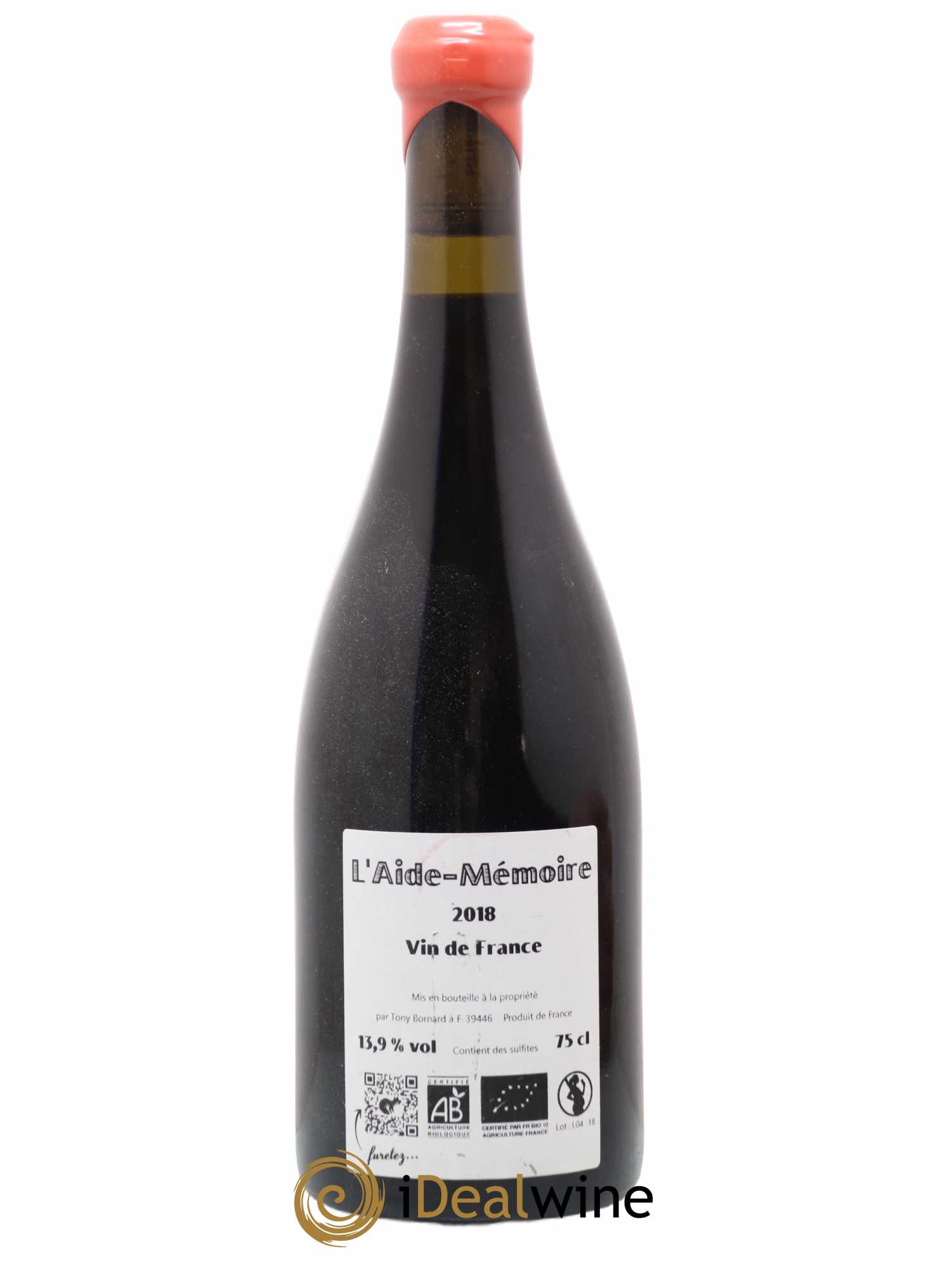 Vin de France L'Aide Mémoire Bornard 2018 - Lot de 1 bouteille - 1