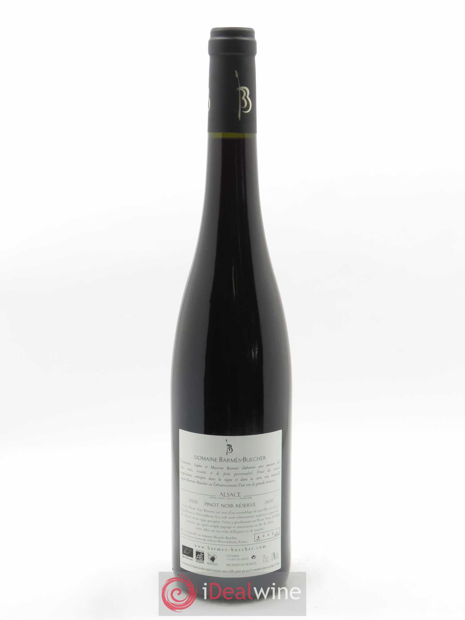 Alsace Pinot Noir Réserve Barmes-Buecher 2020 - Lot de 1 bouteille - 1