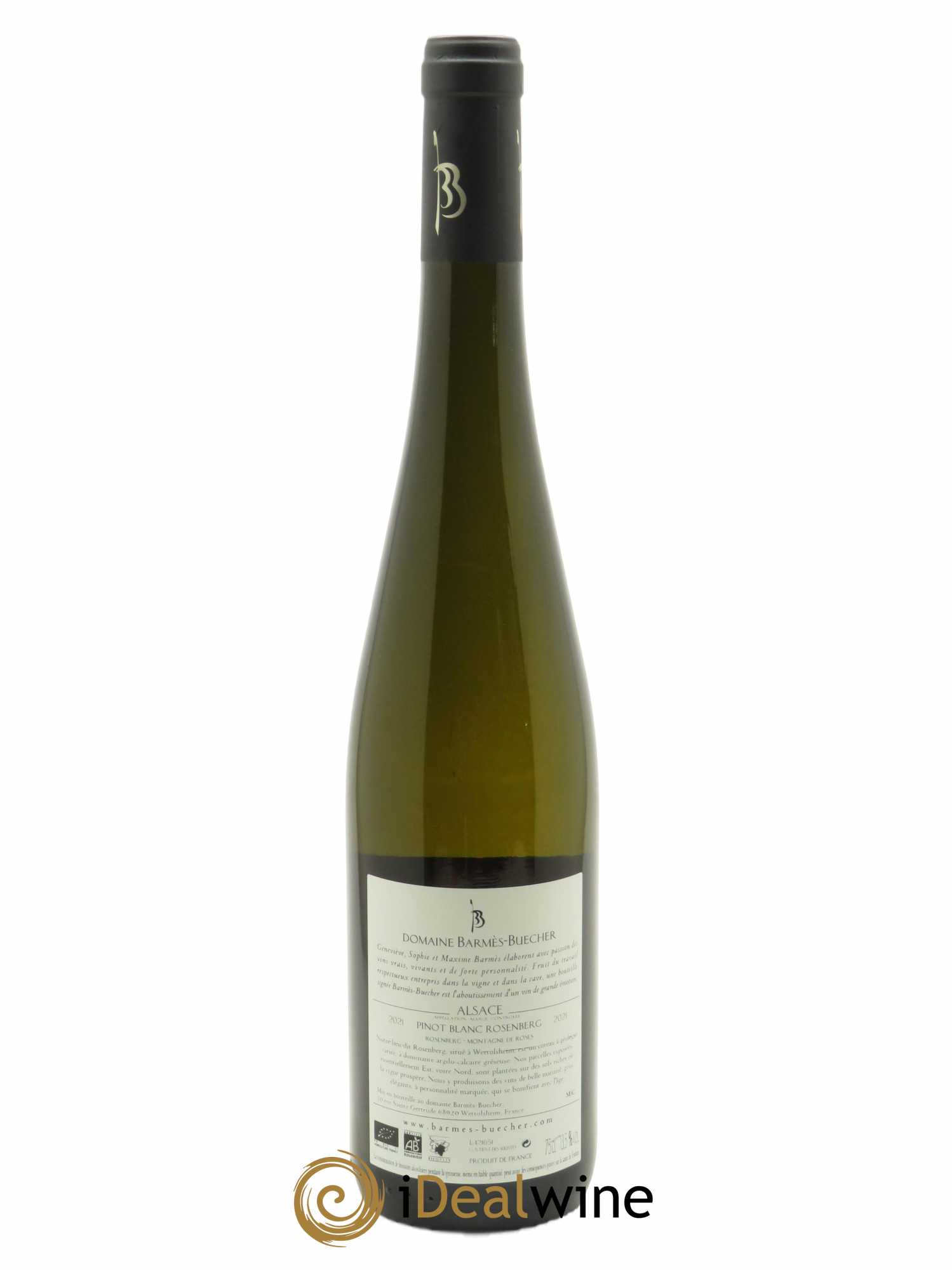 Alsace Pinot blanc Rosenberg Barmes-Buecher 2021 - Lot of 1 bottle - 1