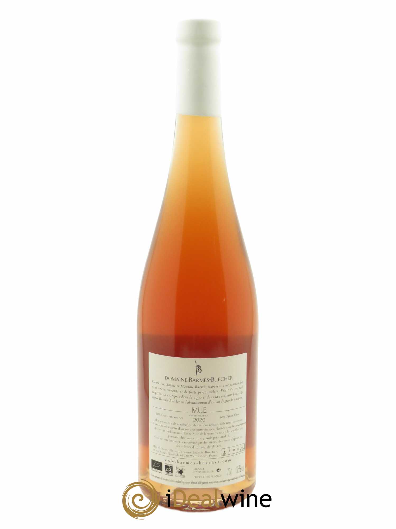 Alsace Mue Barmes-Buecher 2020 - Lot de 1 bouteille - 1