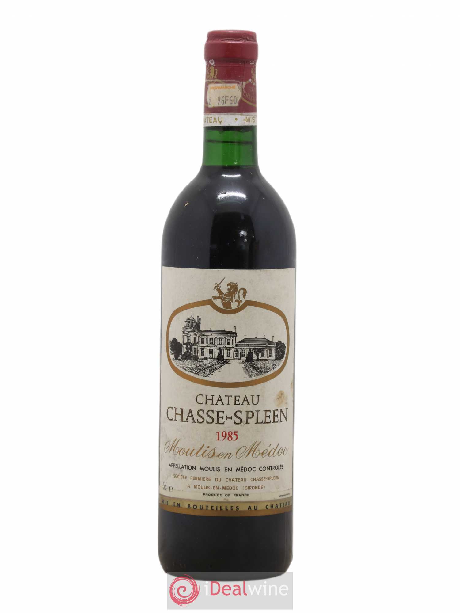 Château Chasse Spleen 1985 - Lot de 1 bouteille - 0