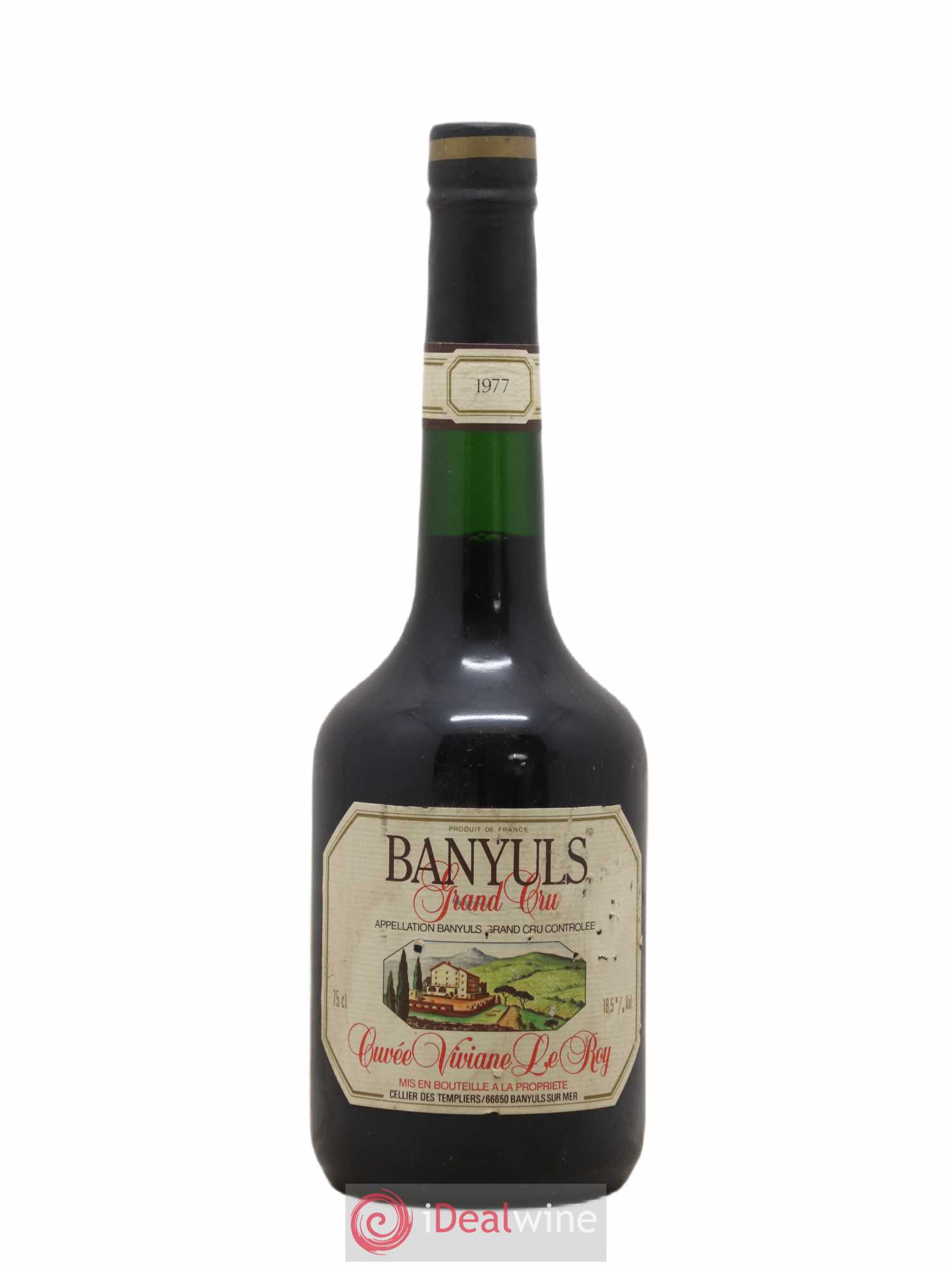 Banyuls Cuvée Viviane Le Roy Cellier Des Templiers 1977 - Posten von 1 Flasche - 0