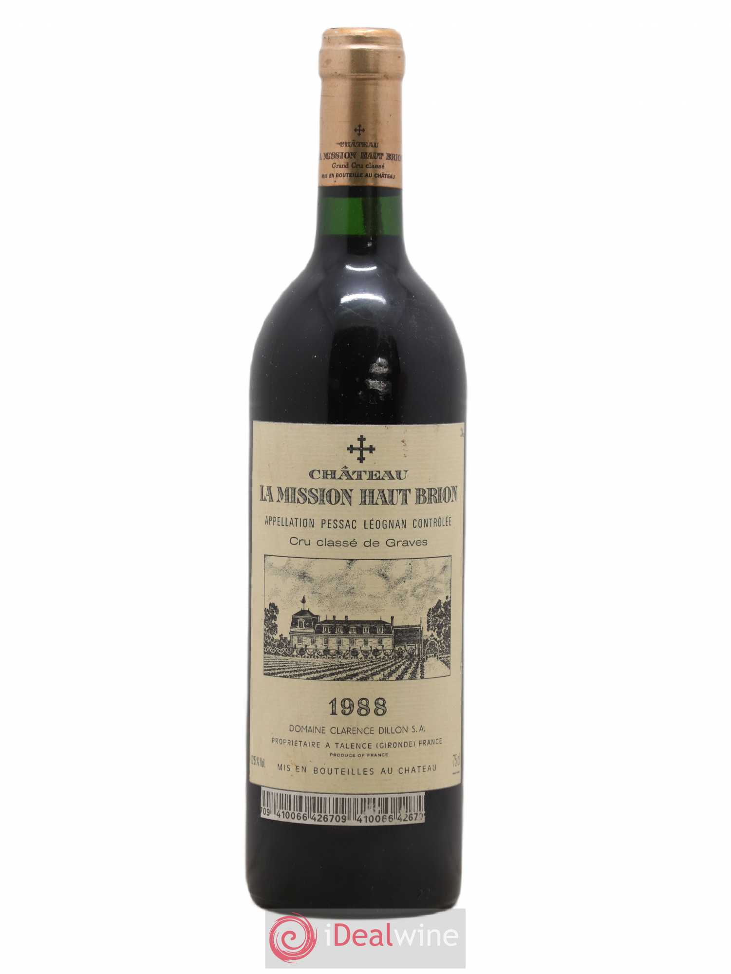 Château la Mission Haut-Brion Cru Classé de Graves 1988 - Lot de 1 bouteille - 0
