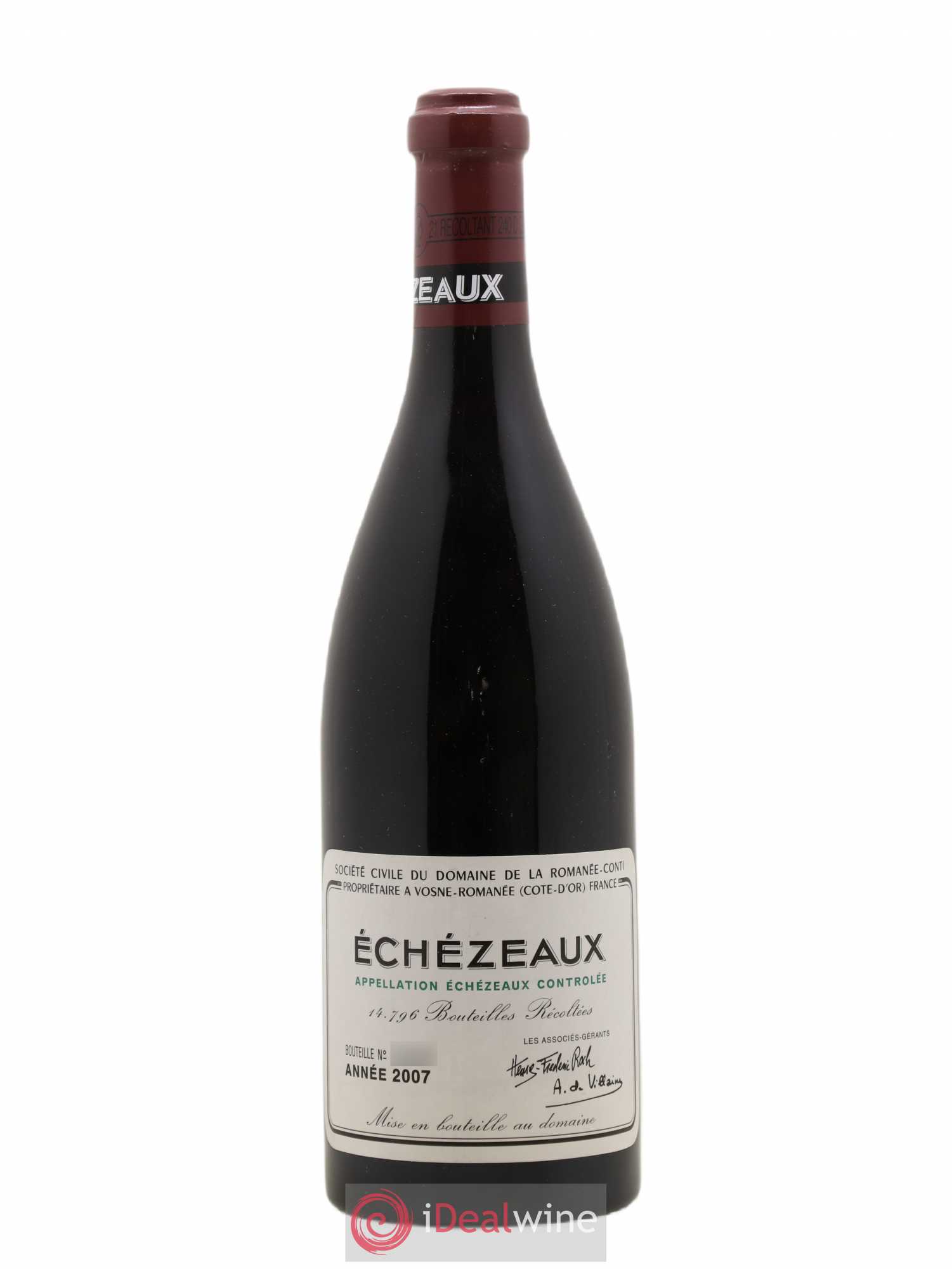 Echezeaux Grand Cru Domaine de la Romanée-Conti 2007 - Lot de 1 bouteille - 0