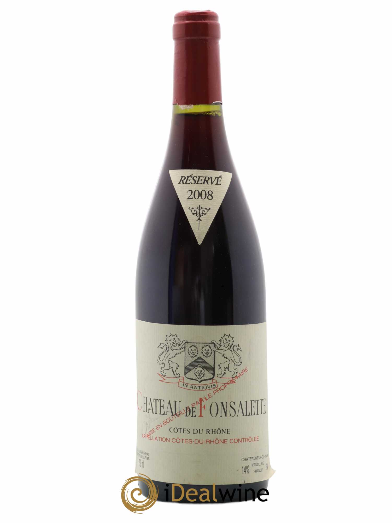 Côtes-du-Rhône Château de Fonsalette Emmanuel Reynaud 2008 - Lot de 1 bouteille - 0