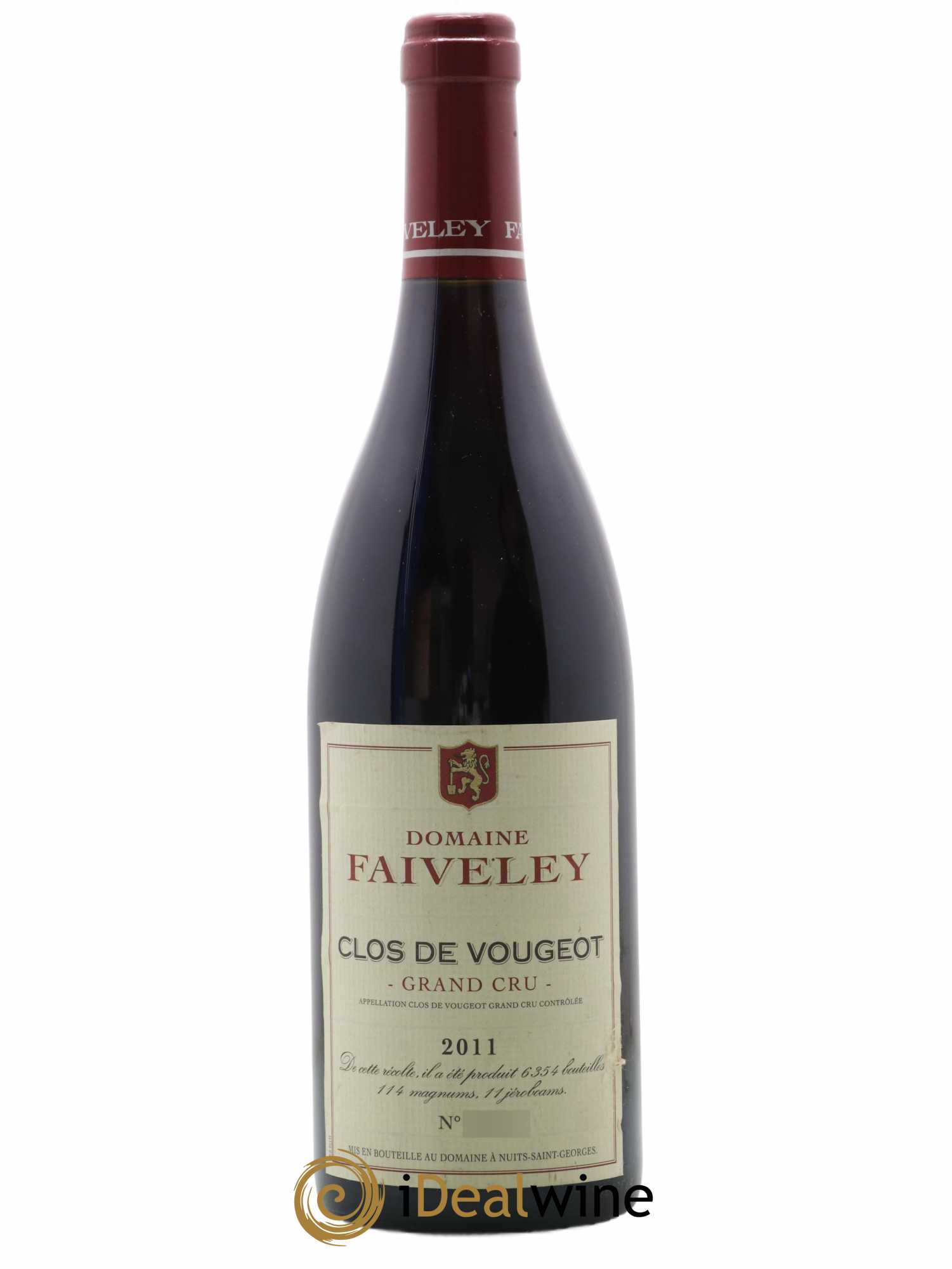 Clos de Vougeot Grand Cru Faiveley 2011 - Lot de 1 bouteille - 0