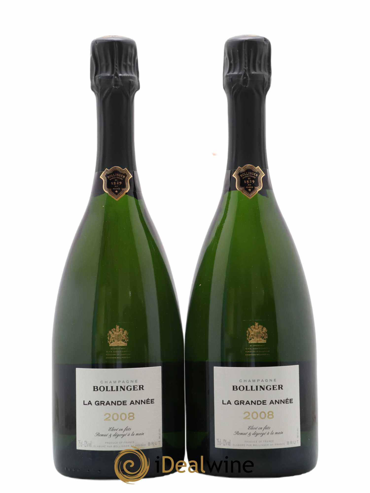 La Grande Année Brut Bollinger 2008 - Lot de 2 bouteilles - 0