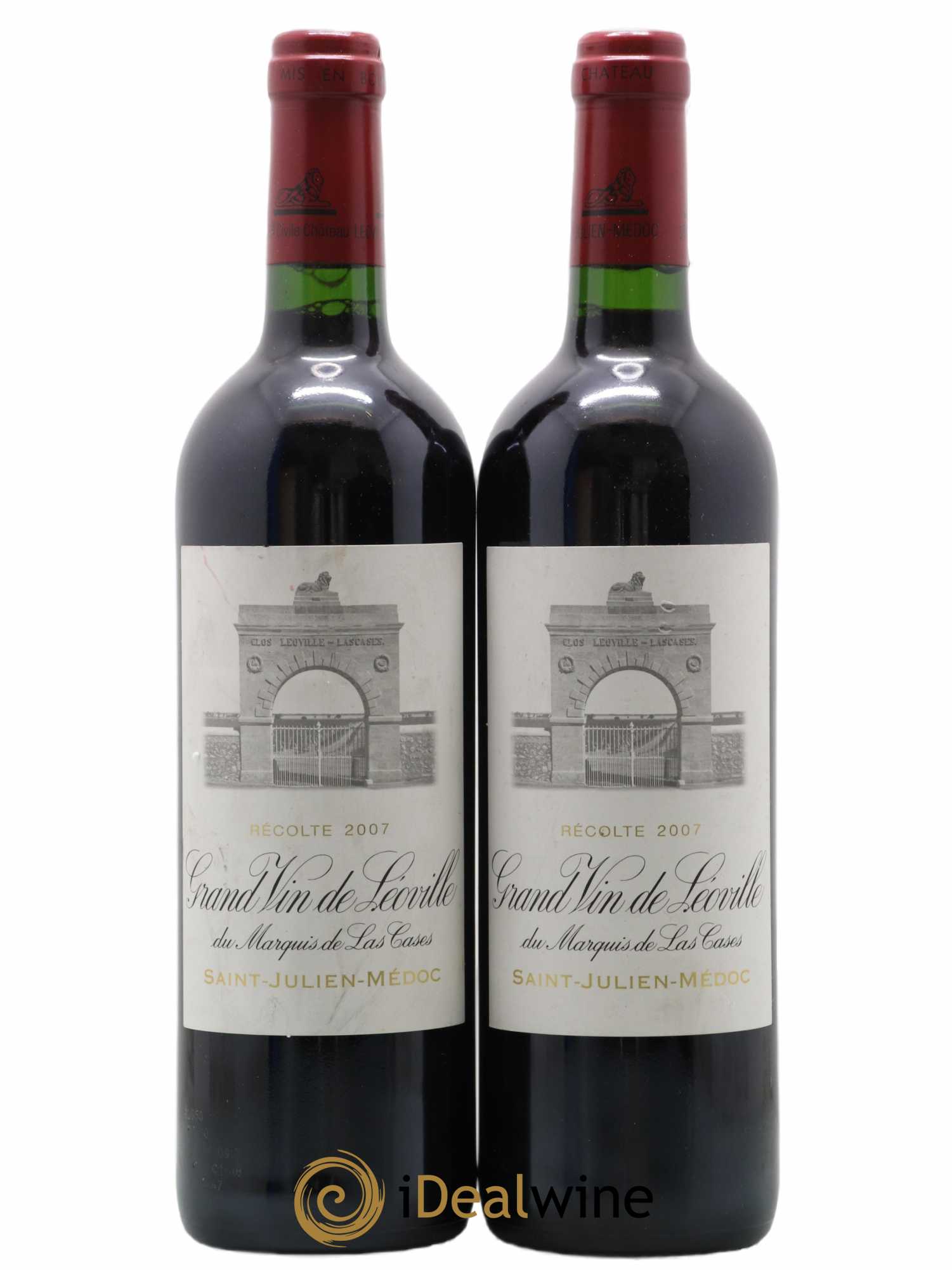 Château Léoville Las Cases 2ème Grand Cru Classé 2007 - Lot de 2 bouteilles - 0