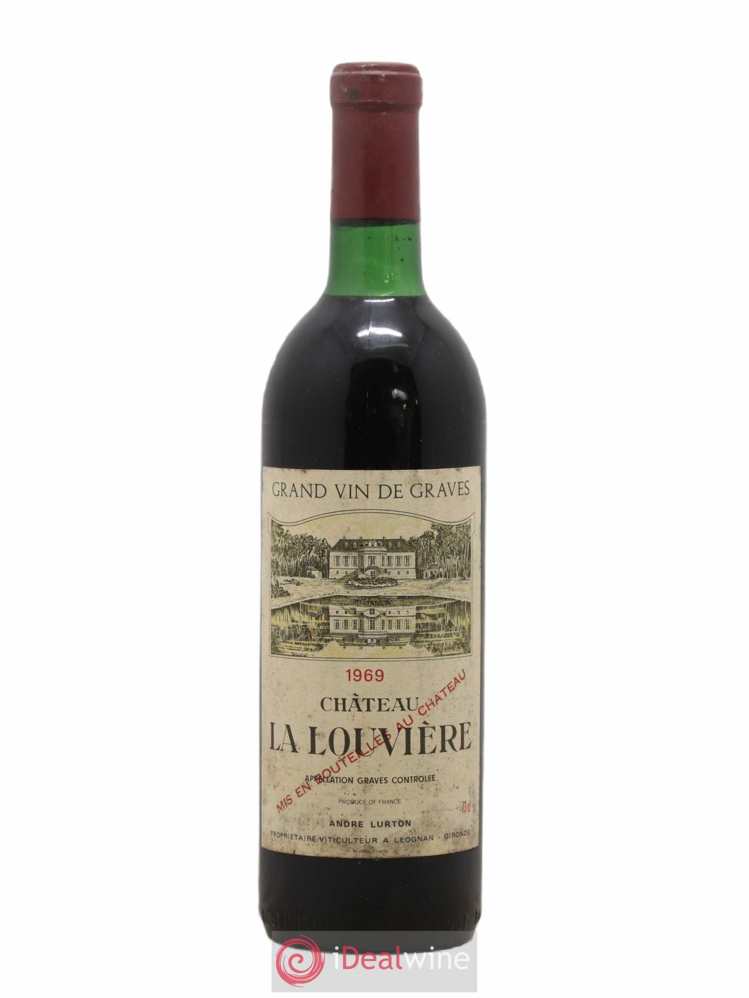 Château la Louvière 1969 - Lot de 1 bouteille - 0