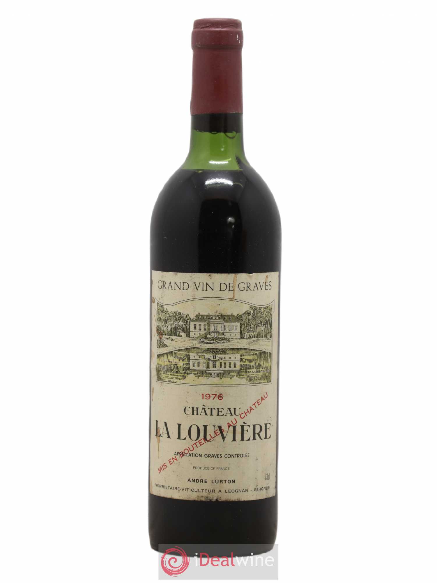 Château la Louvière 1976 - Lot de 1 bouteille - 0