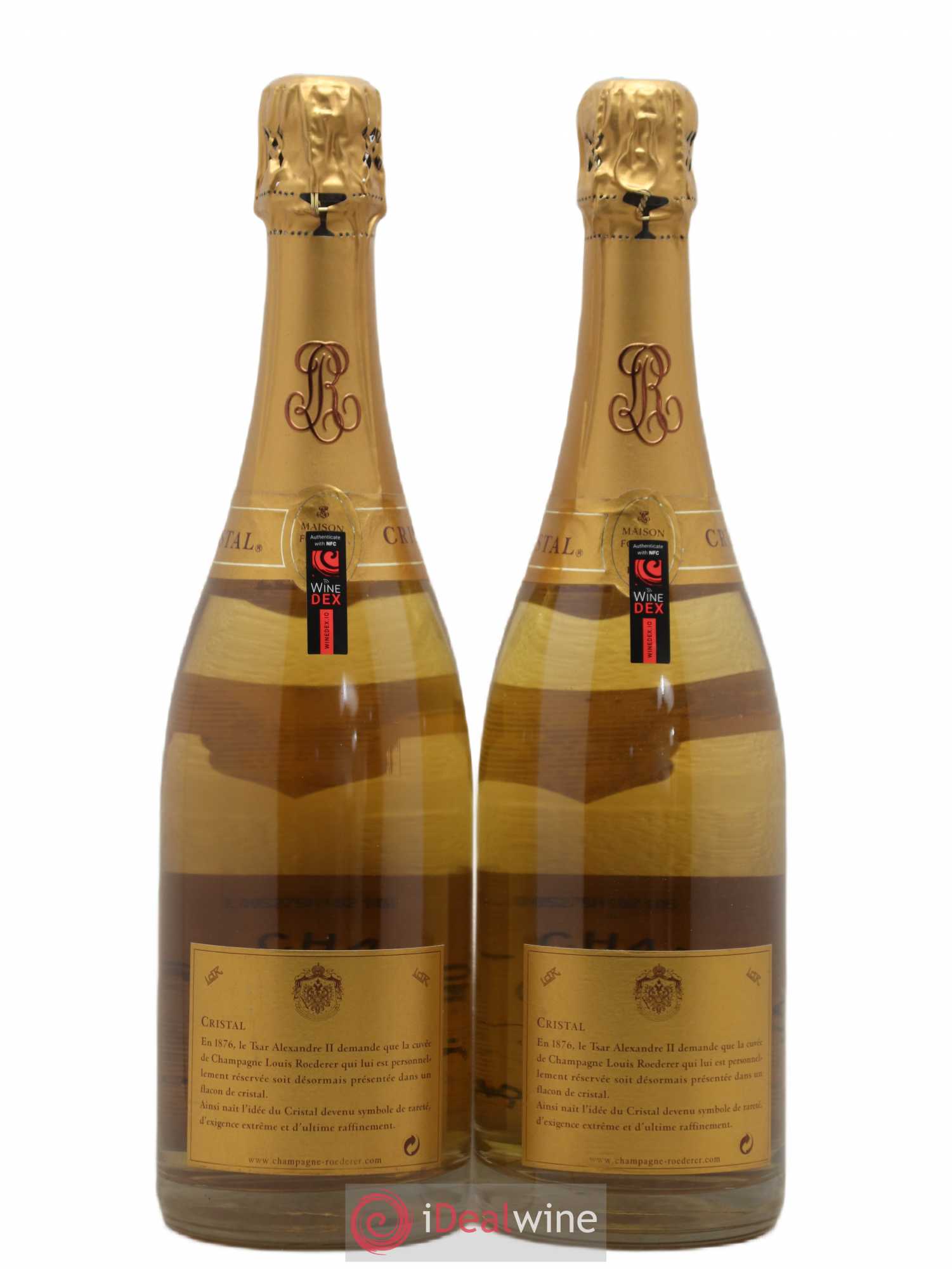 Cristal Louis Roederer 1996 - Lot de 2 bouteilles - 1