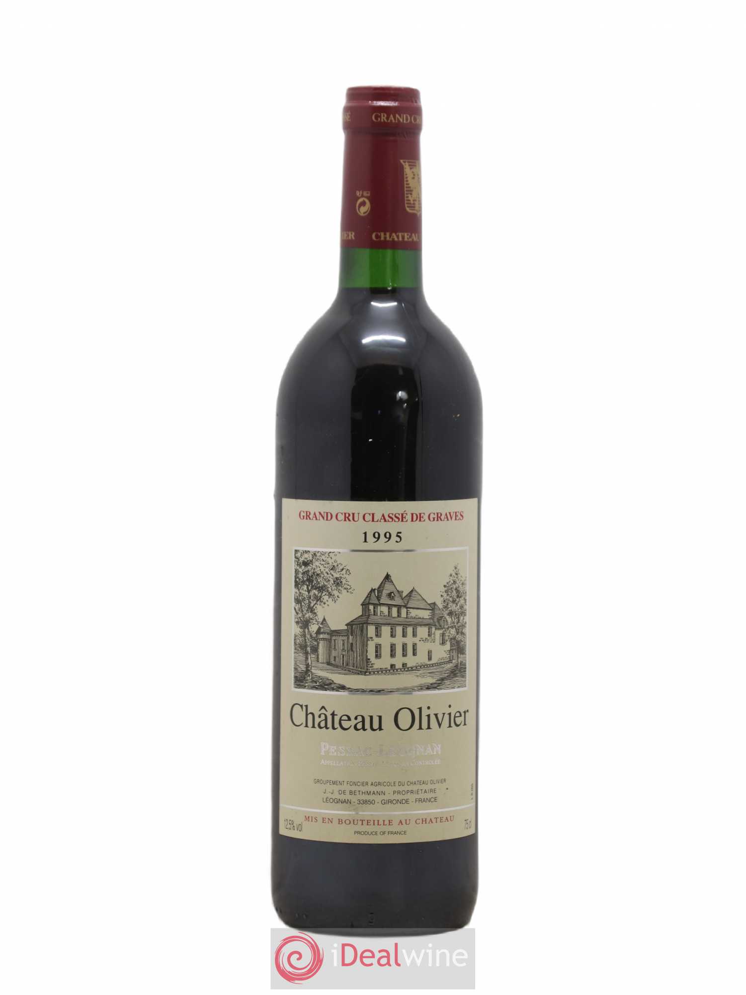 Château Olivier Cru Classé de Graves 1995 - Lot de 1 bouteille - 0