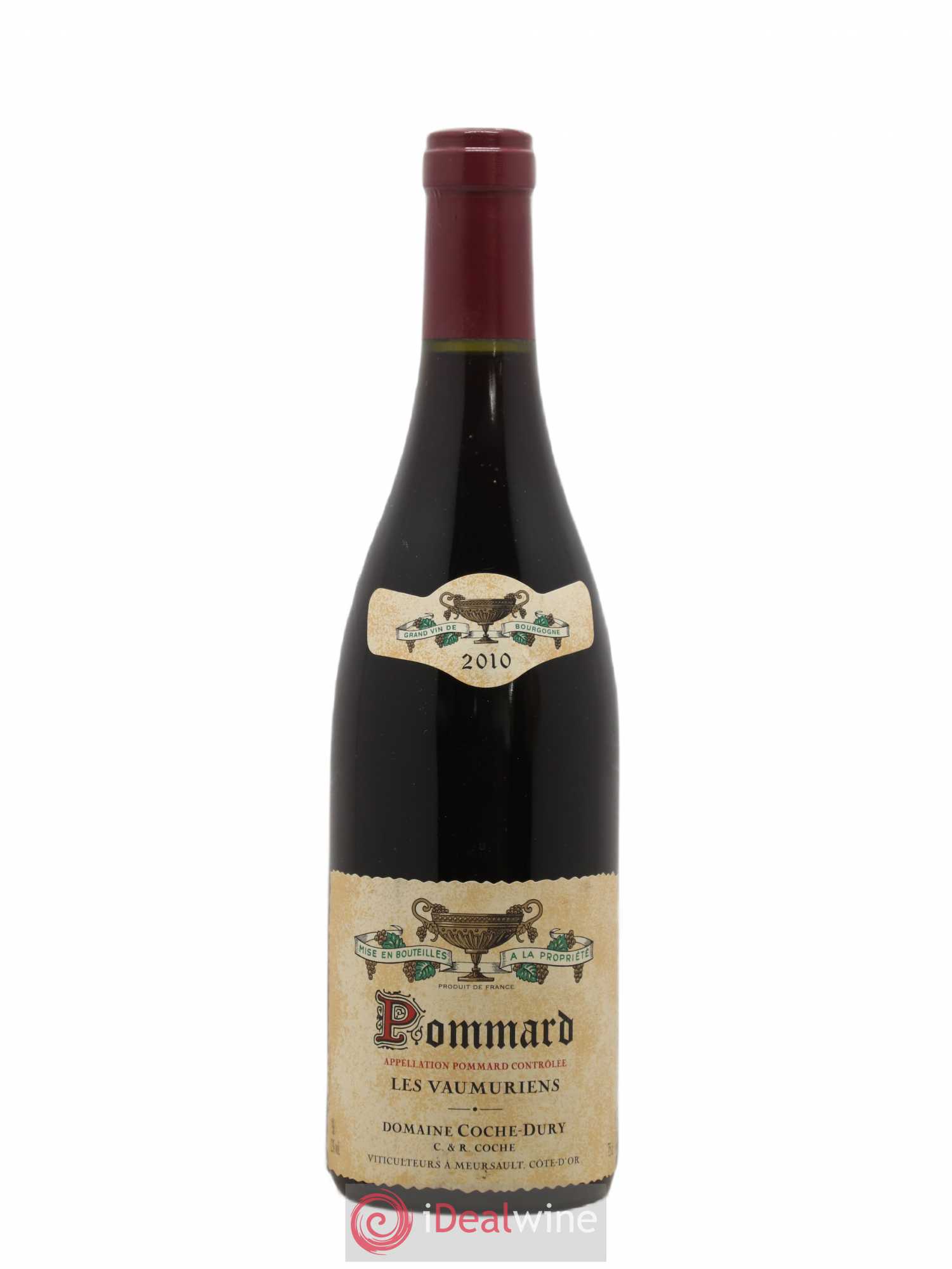 Pommard les Vaumuriens Coche Dury (Domaine) 2010 - Lot de 1 bouteille - 0