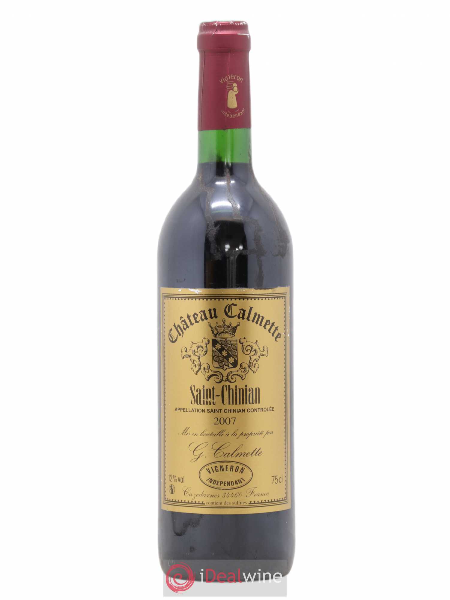 Saint-Chinian Calmette 2007 - Lot de 1 bouteille - 0