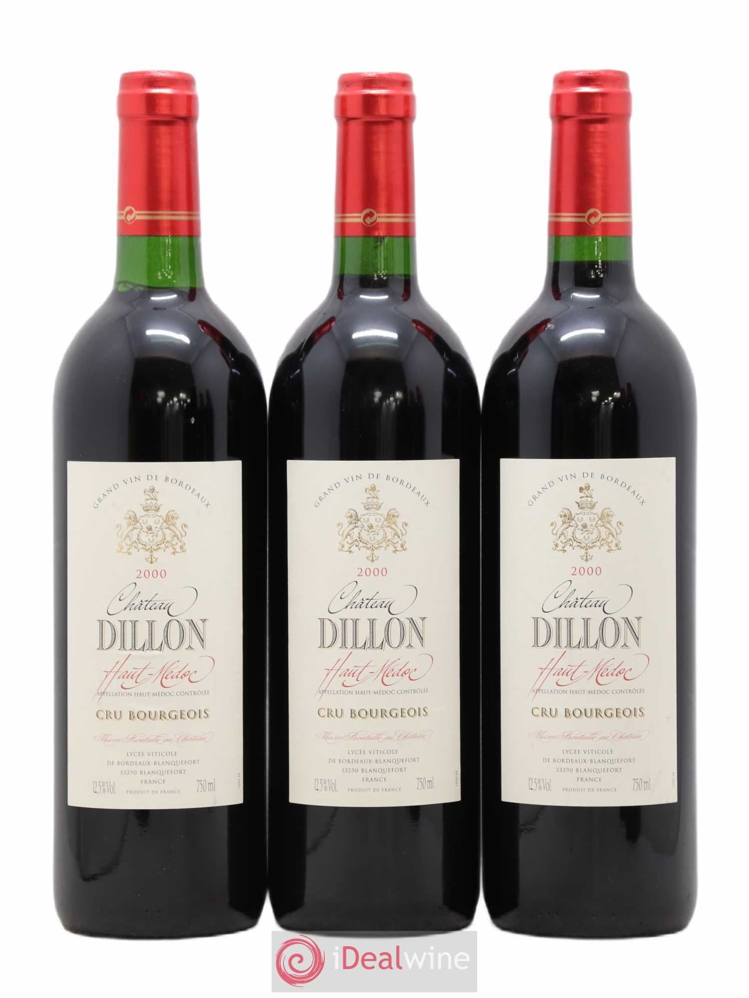 Château Dillon Cru Bourgeois 2000 - Lot de 6 bouteilles - 1