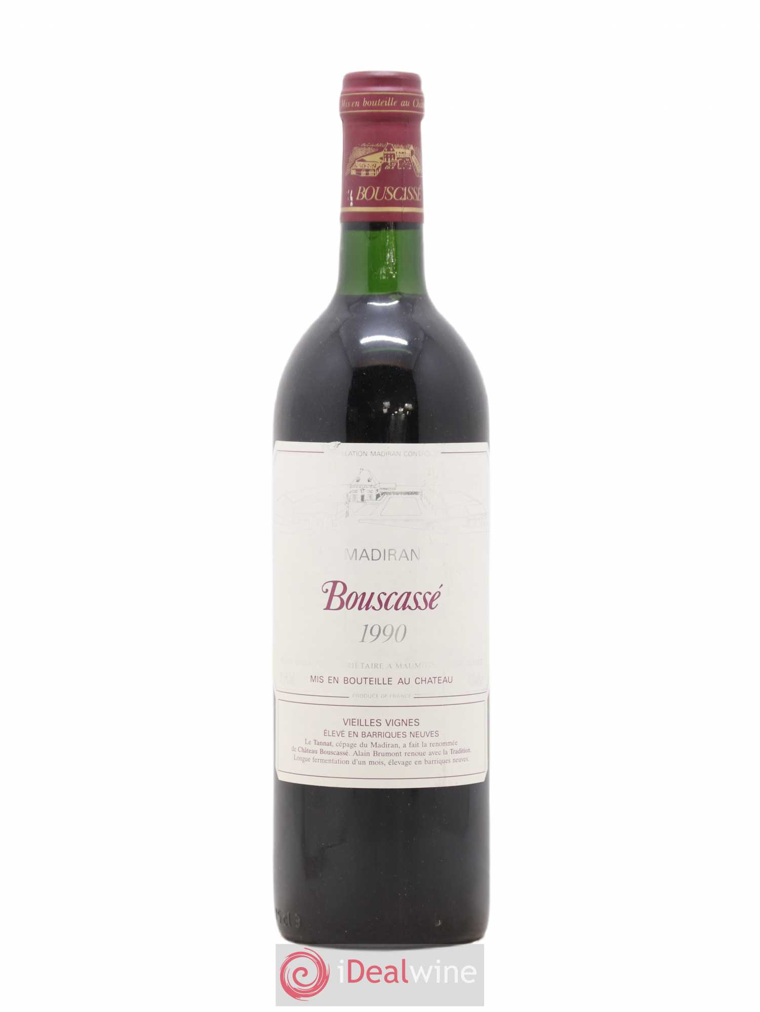 Madiran Château Bouscassé Alain Brumont 1990 - Posten von 1 Flasche - 0