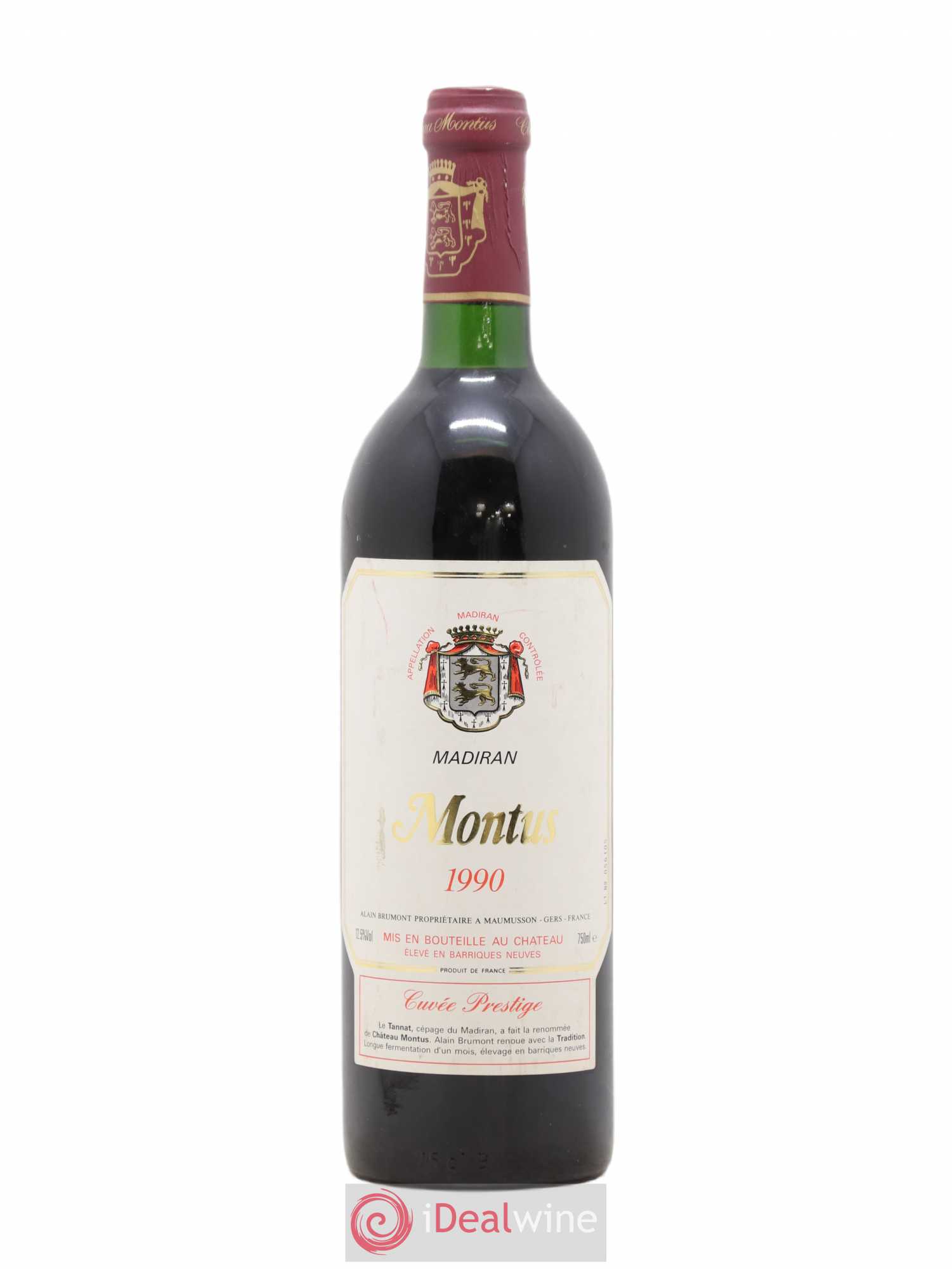 Madiran Château Montus-Prestige Alain Brumont 1990 - Lot de 1 bouteille - 0