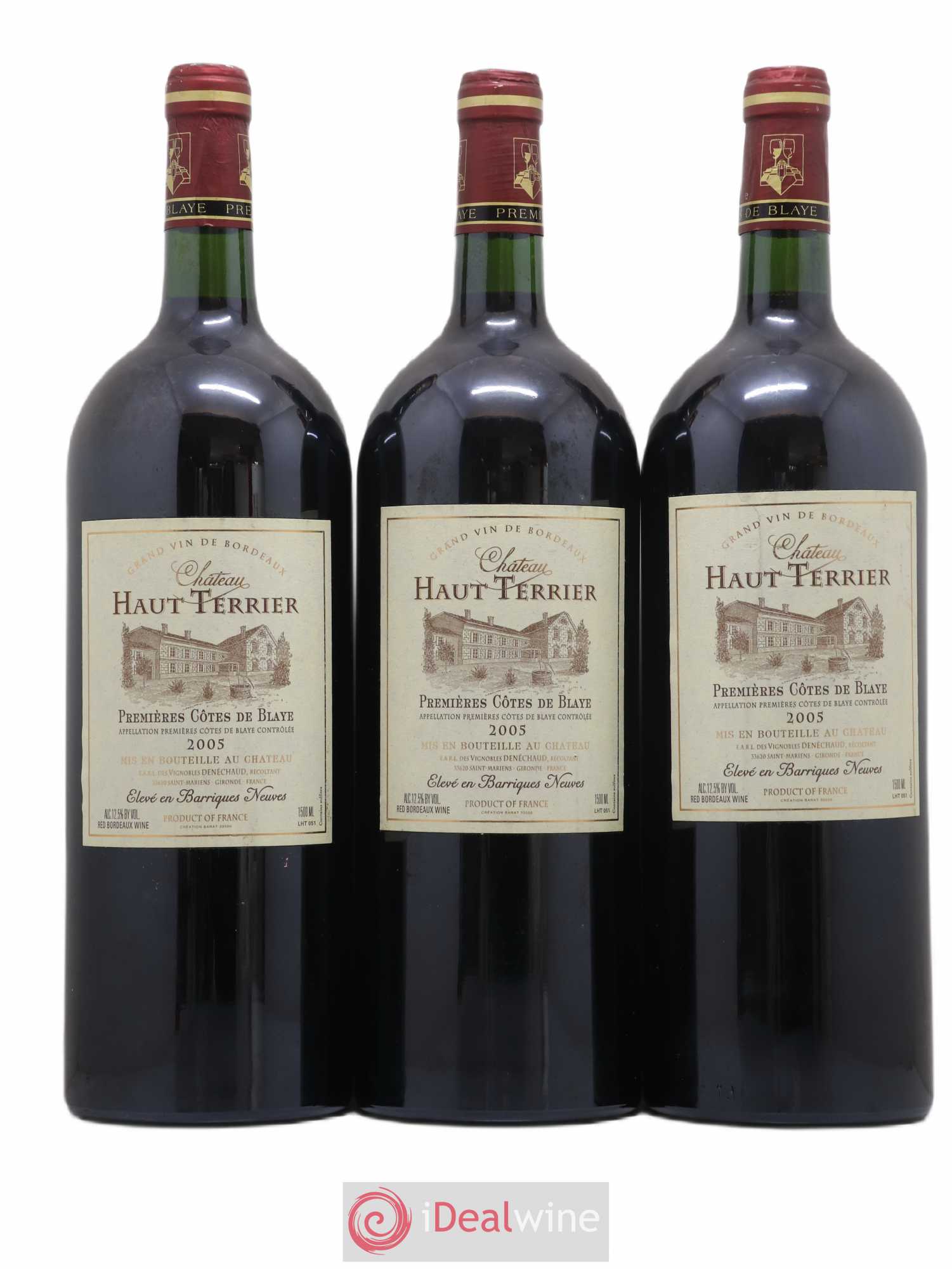Premières-Côtes-de-Blaye (Blaye-Côtes-de-Bordeaux) Haut Terrier (sans prix de réserve) 2005 - Posten von 3 Magnum - 0