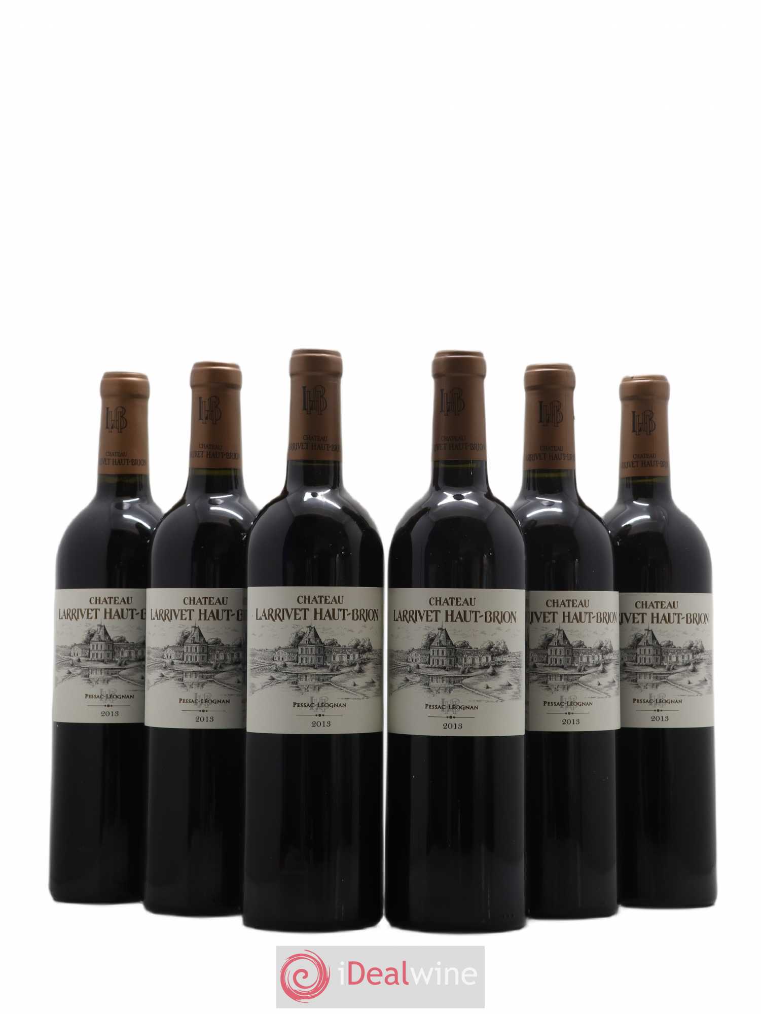 Château Larrivet Haut-Brion (sans prix de réserve) 2013 - Lot de 6 bouteilles - 0