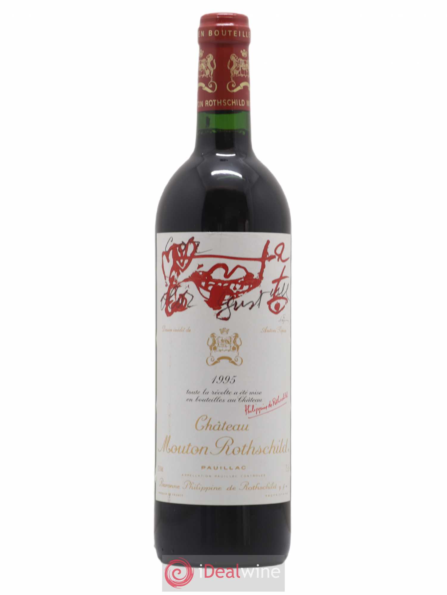Château Mouton Rothschild 1er Grand Cru Classé 1995 - Lot de 1 bouteille - 0