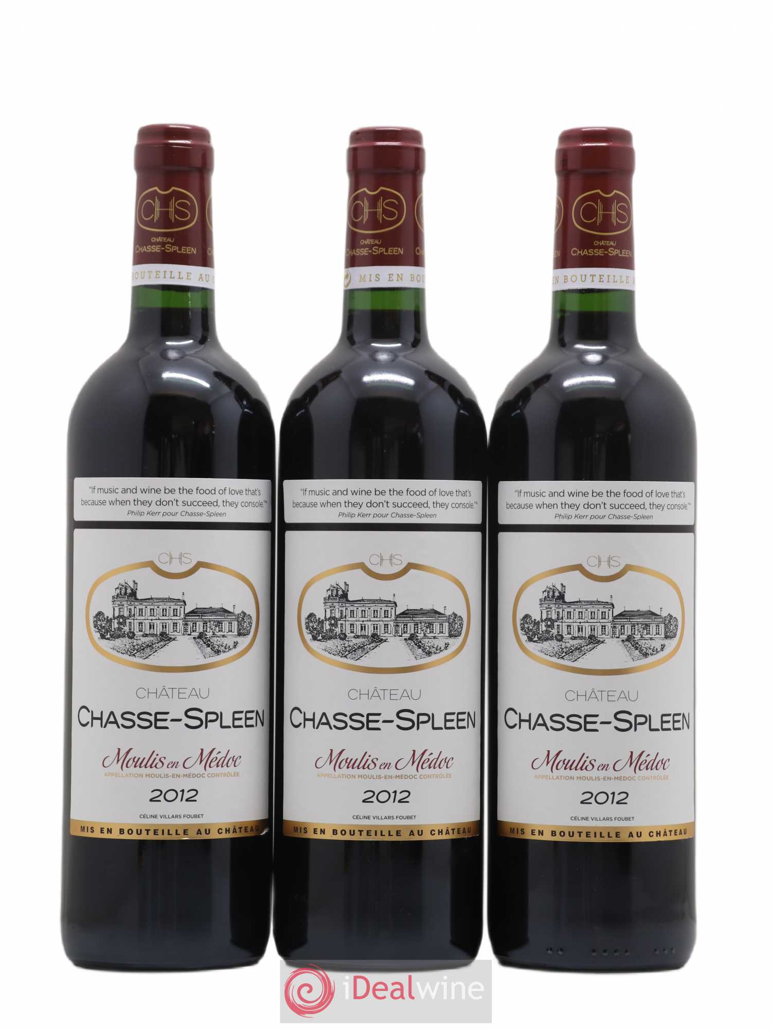 Château Chasse Spleen (sans prix de réserve) 2012 - Lot de 6 bouteilles - 2