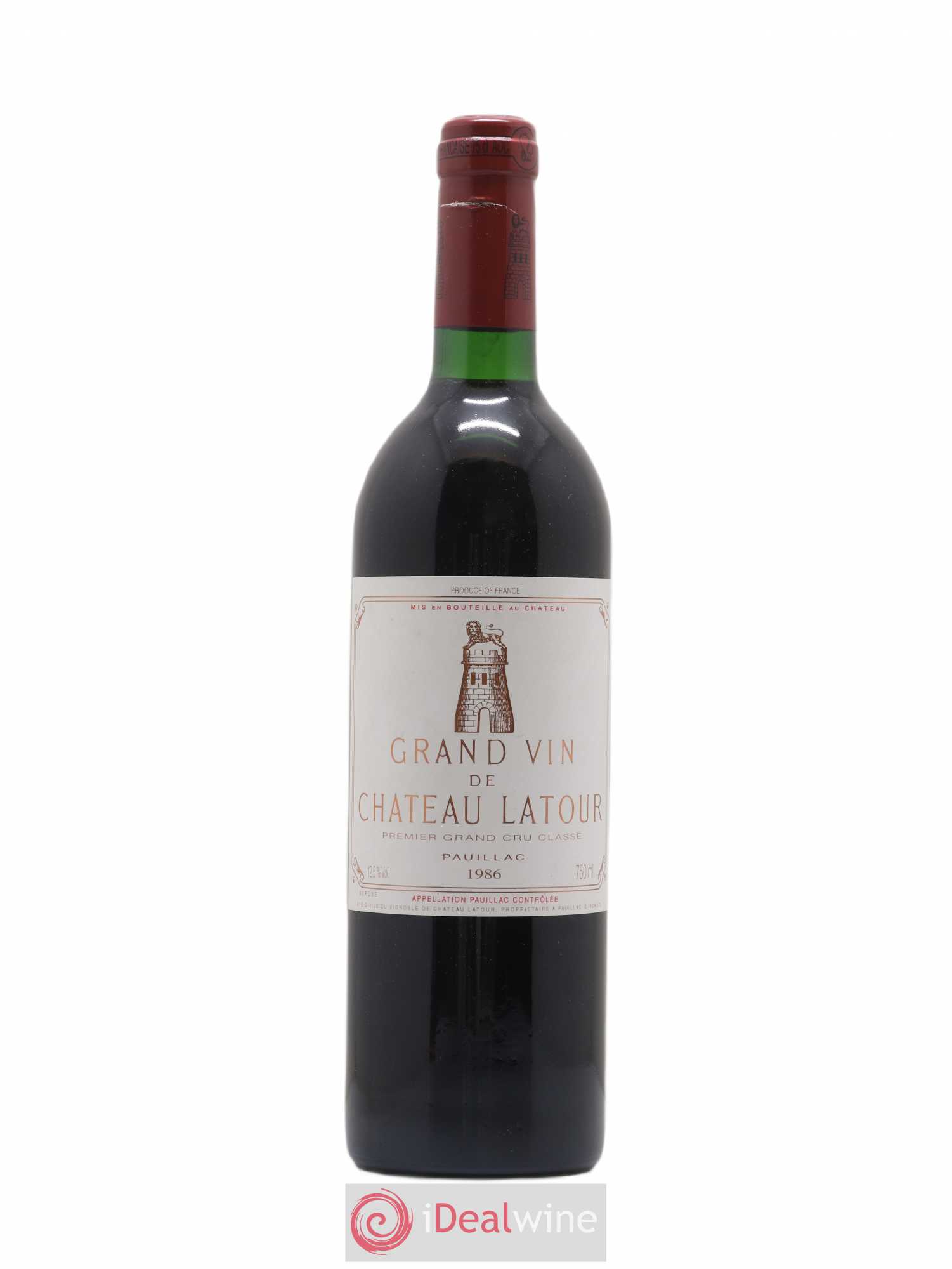 Château Latour 1er Grand Cru Classé 1986 - Lot de 1 bouteille - 0