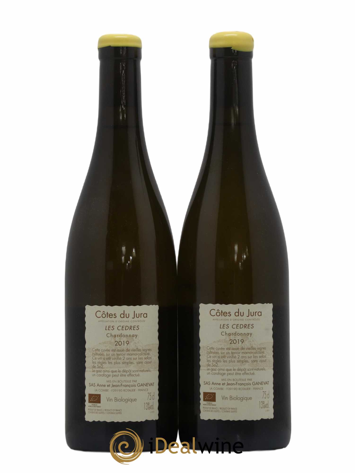 Vin de France (anciennement Côtes du Jura) Les Cèdres Anne et Jean François Ganevat 2019 - Lot de 2 bouteilles - 1
