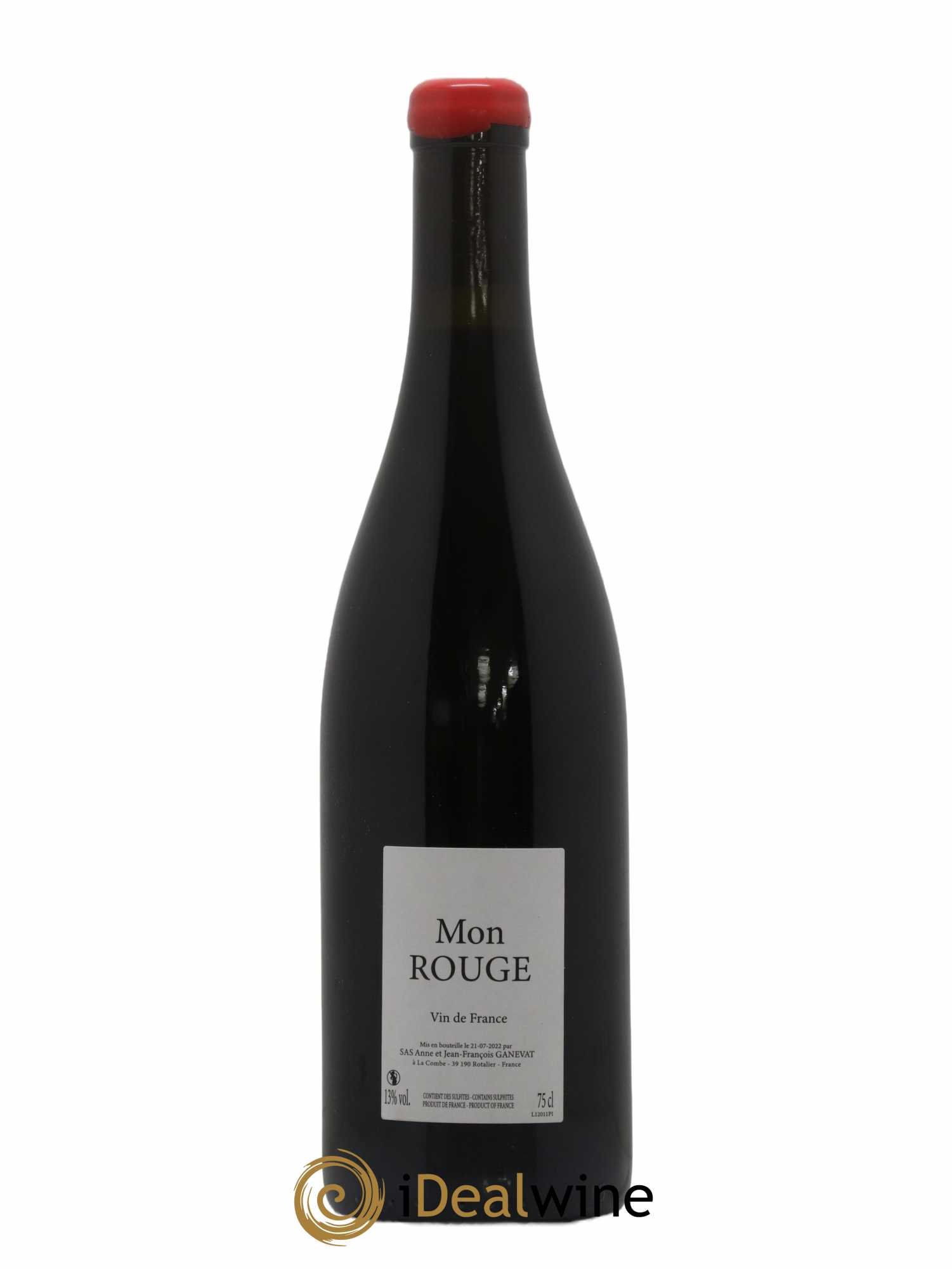 Vin de France Mon Rouge Anne et Jean François Ganevat - Lot de 1 bouteille - 0