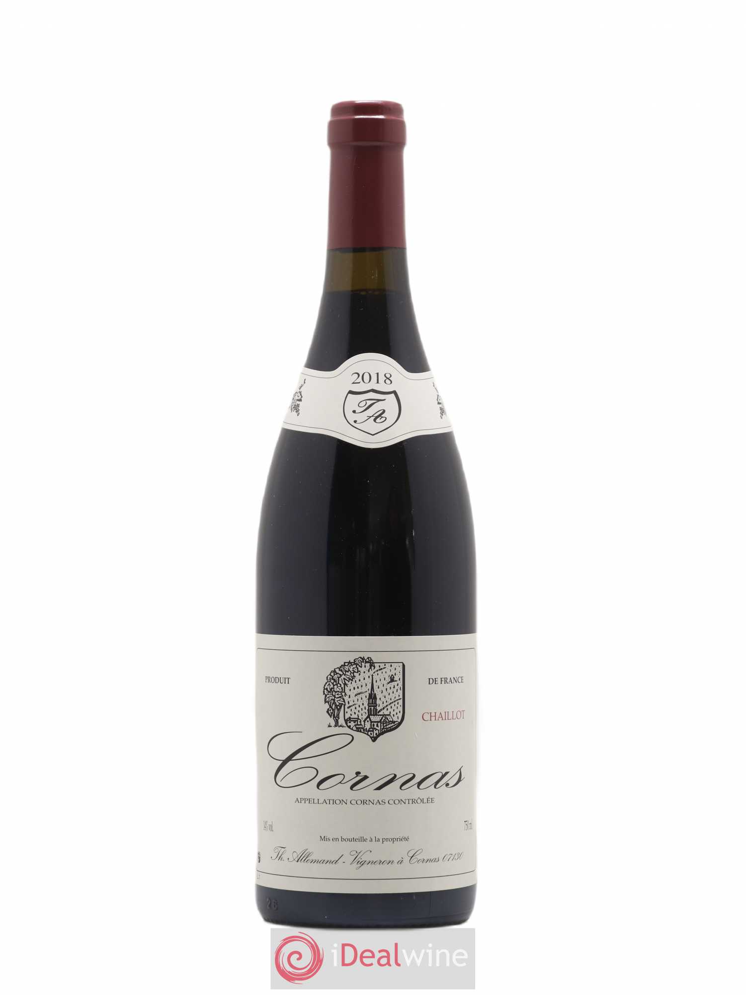 Cornas Chaillot Thierry Allemand 2018 - Lot de 1 bouteille - 0