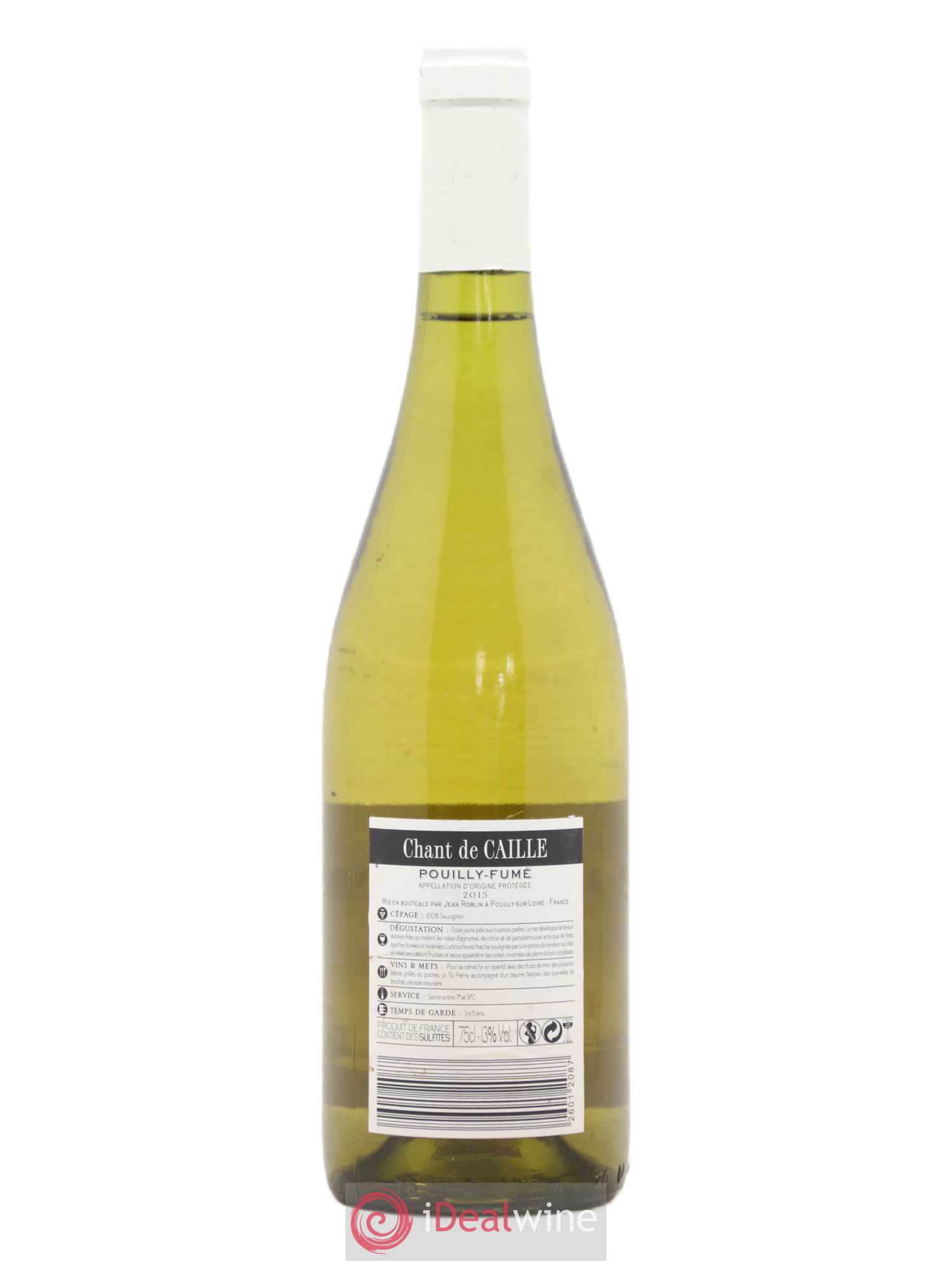 Pouilly-Fumé Chant de Caille (sans prix de réserve) 2015 - Lot de 1 bouteille - 1