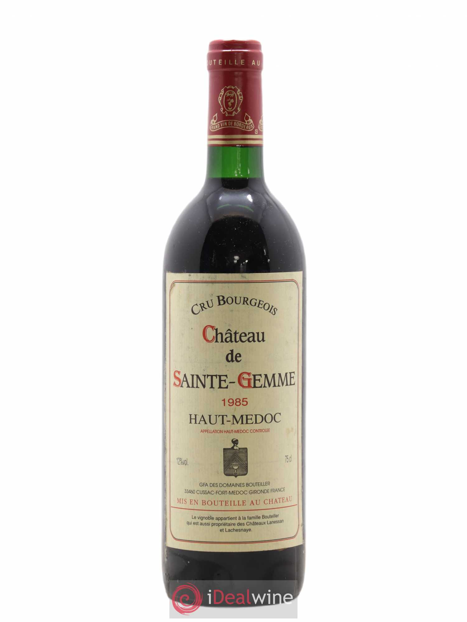 Haut Médoc Château de Saint Gemme 1985 - Posten von 1 Flasche - 0