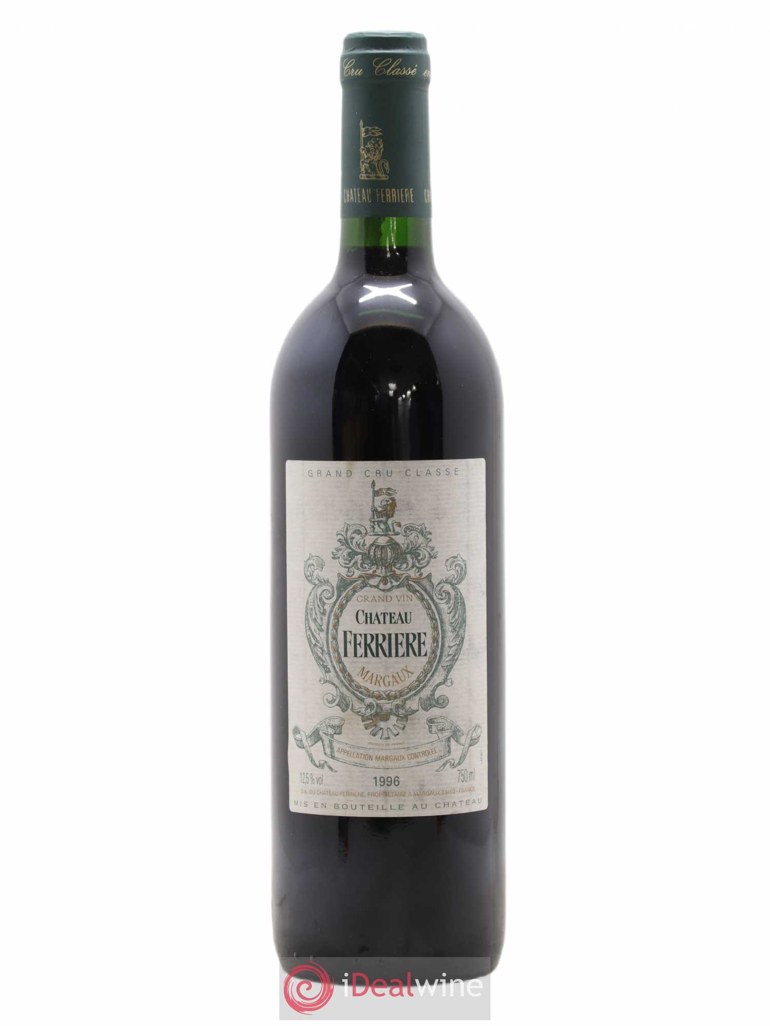 Château Ferrière 3ème Grand Cru Classé 1996 - Lot de 1 bouteille - 0