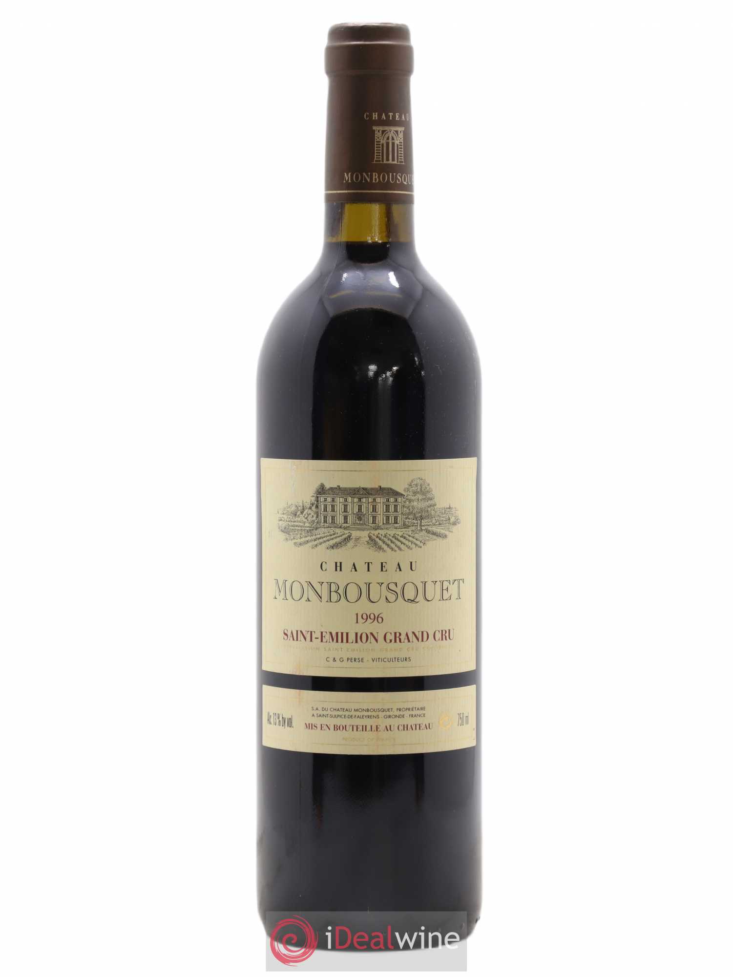 Château Monbousquet Grand Cru Classé 1996 - Lot de 1 bouteille - 0