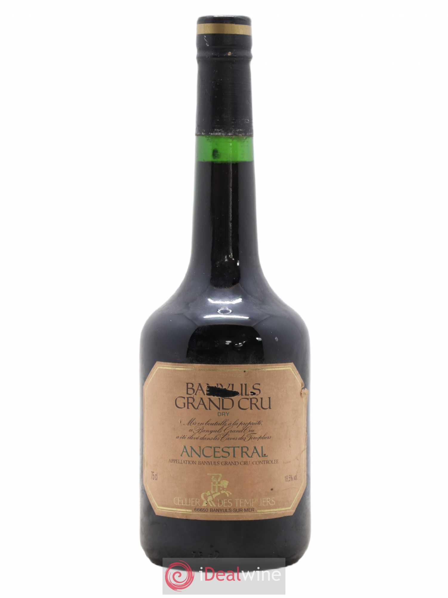 Banyuls Grand Cru Dry Ancestral Cellier Des Templiers 1982 - Posten von 1 Flasche - 0