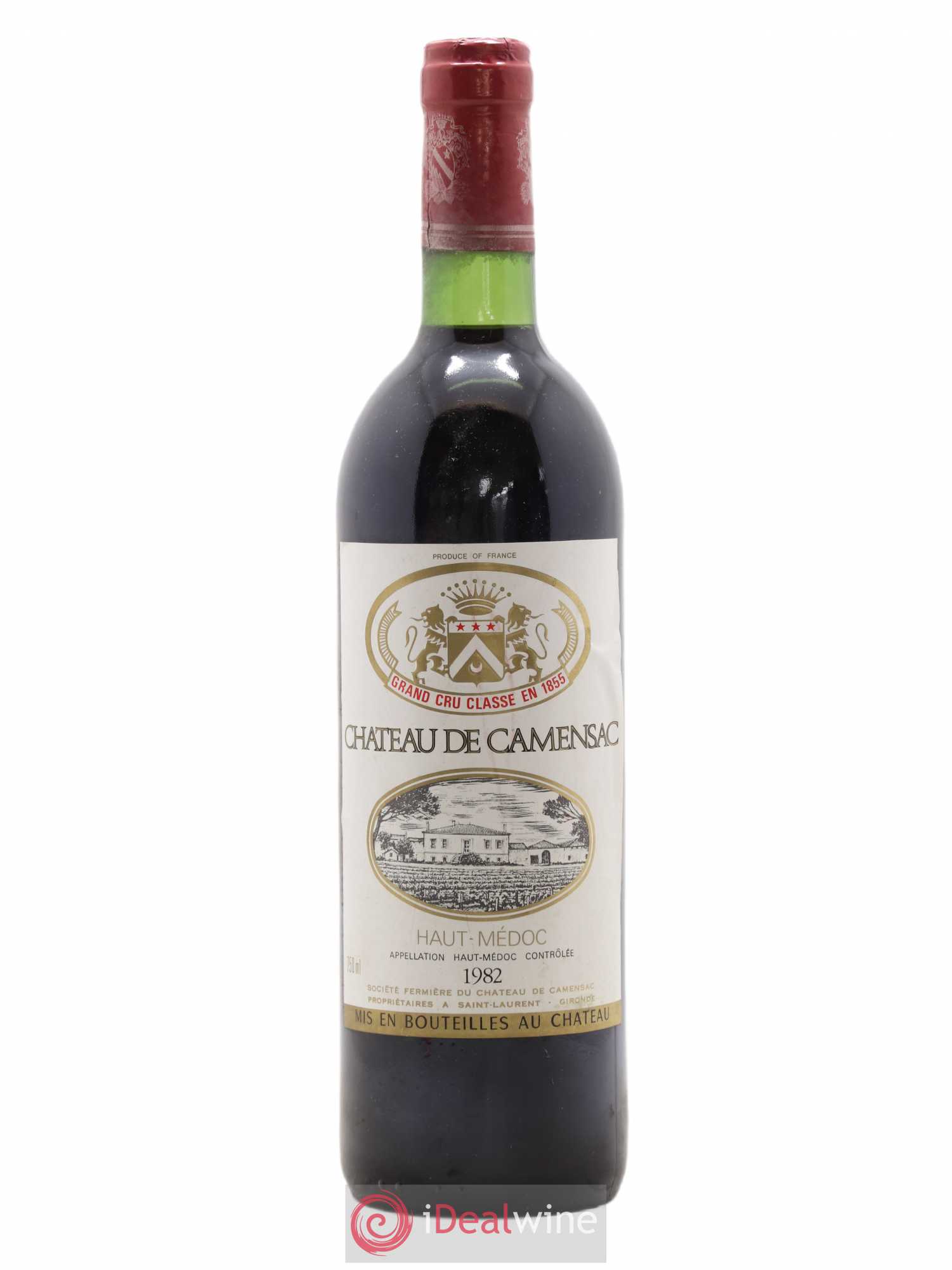 Château Camensac 5ème Grand Cru Classé 1982 - Lot de 1 bouteille - 0