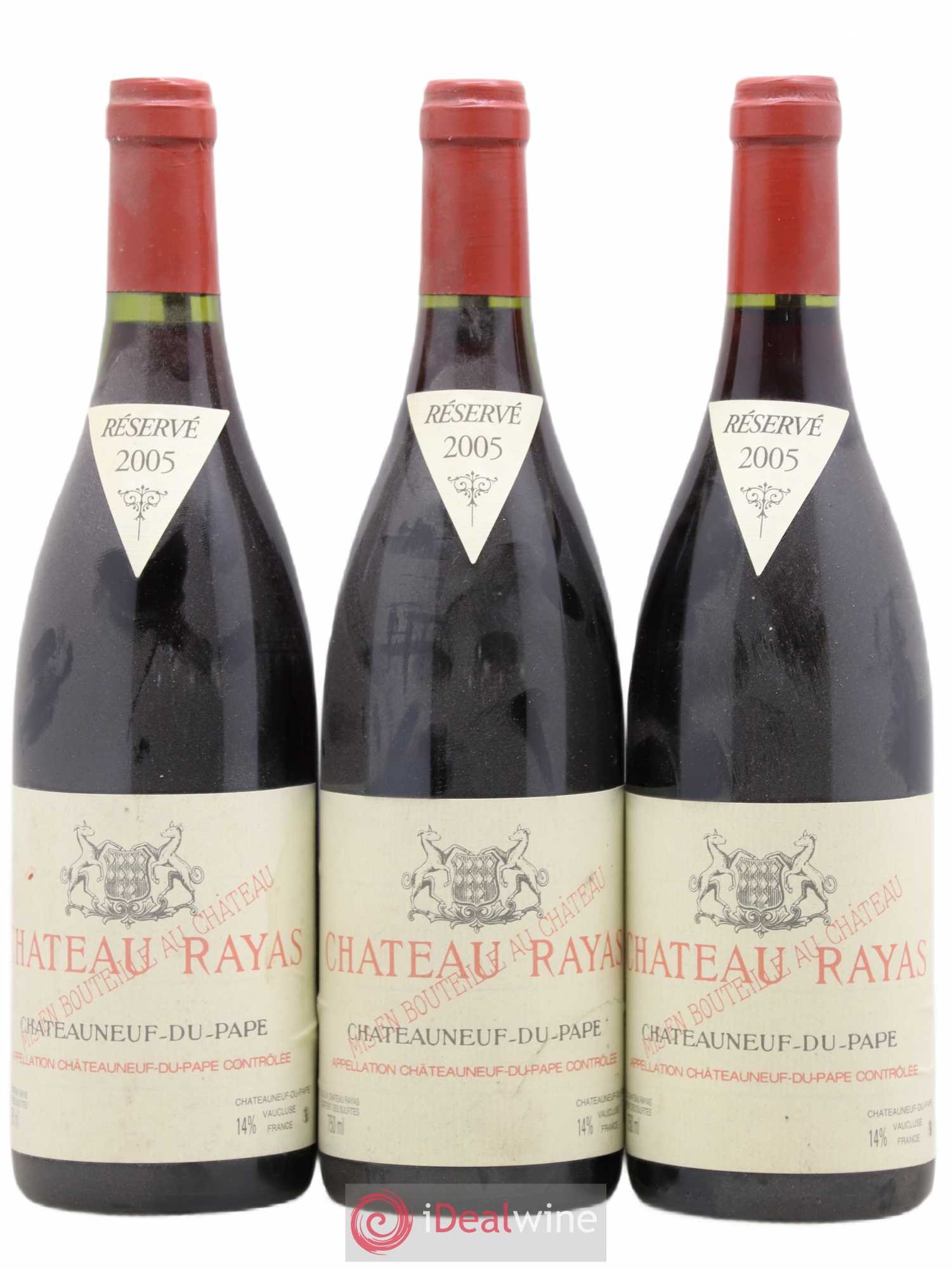 Châteauneuf-du-Pape Château Rayas Emmanuel Reynaud 2005 - Lot de 3 bouteilles - 0