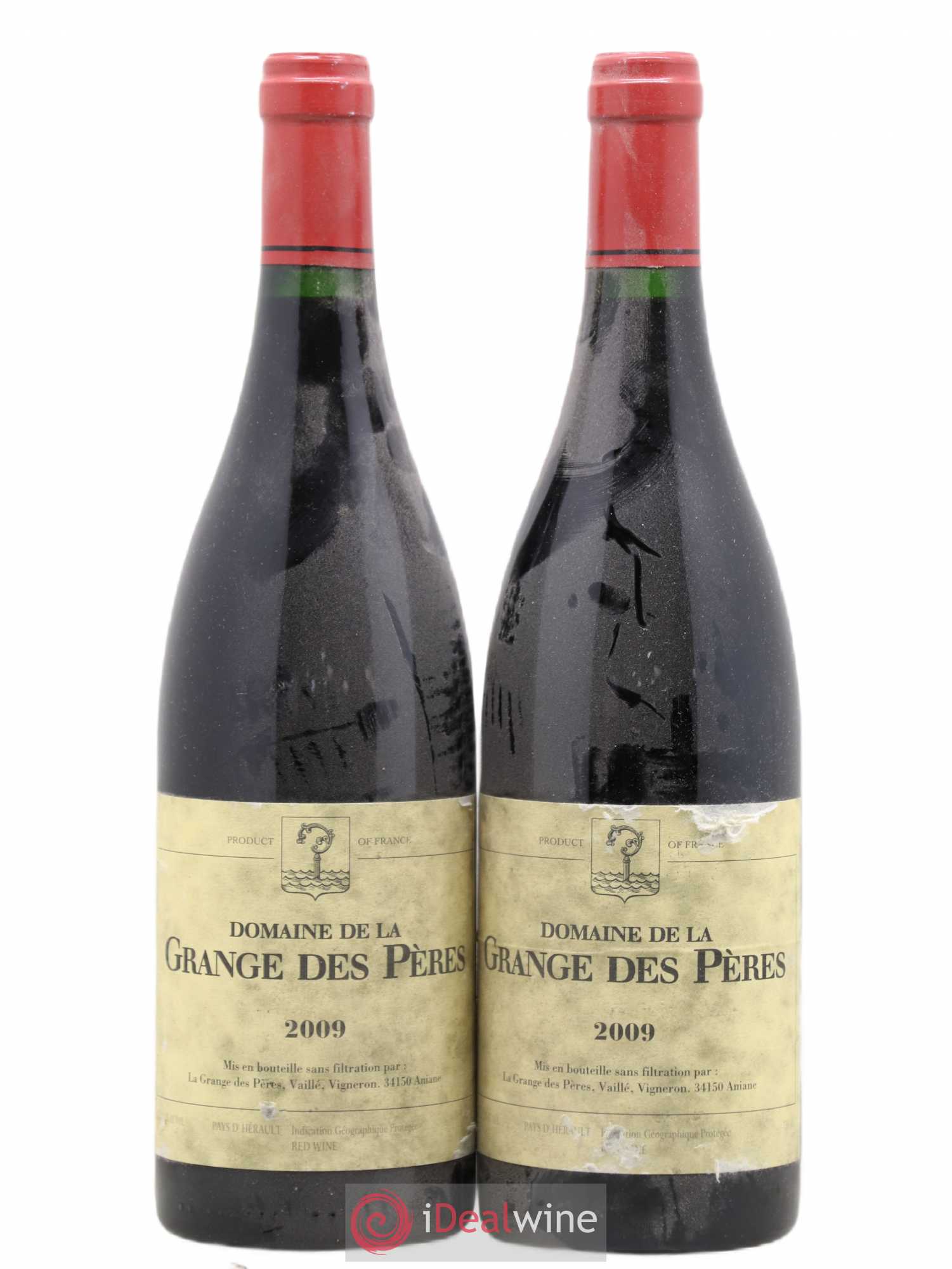 Pays d'Hérault Grange des Pères Laurent Vaillé 2009 - Lot de 2 bouteilles - 0