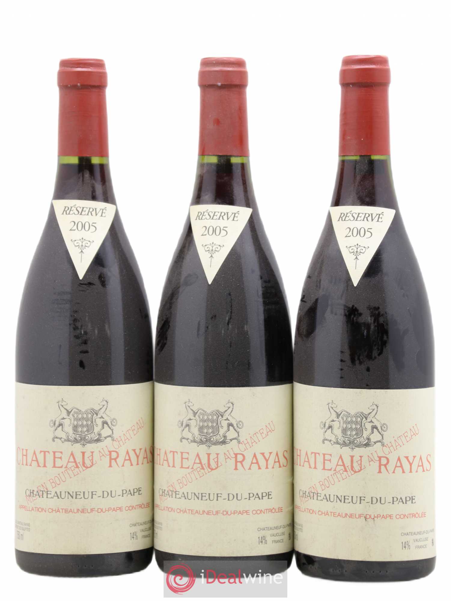 Châteauneuf-du-Pape Château Rayas Emmanuel Reynaud 2005 - Lot de 3 bouteilles - 0