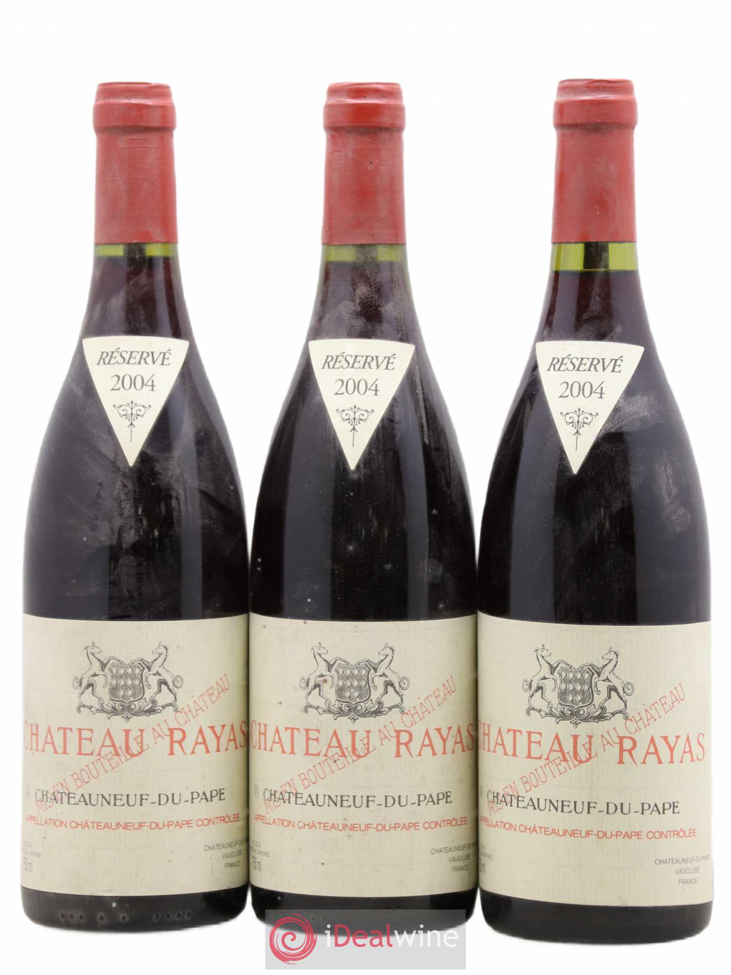 Châteauneuf-du-Pape Château Rayas Emmanuel Reynaud 2004 - Lot de 3 bouteilles - 0