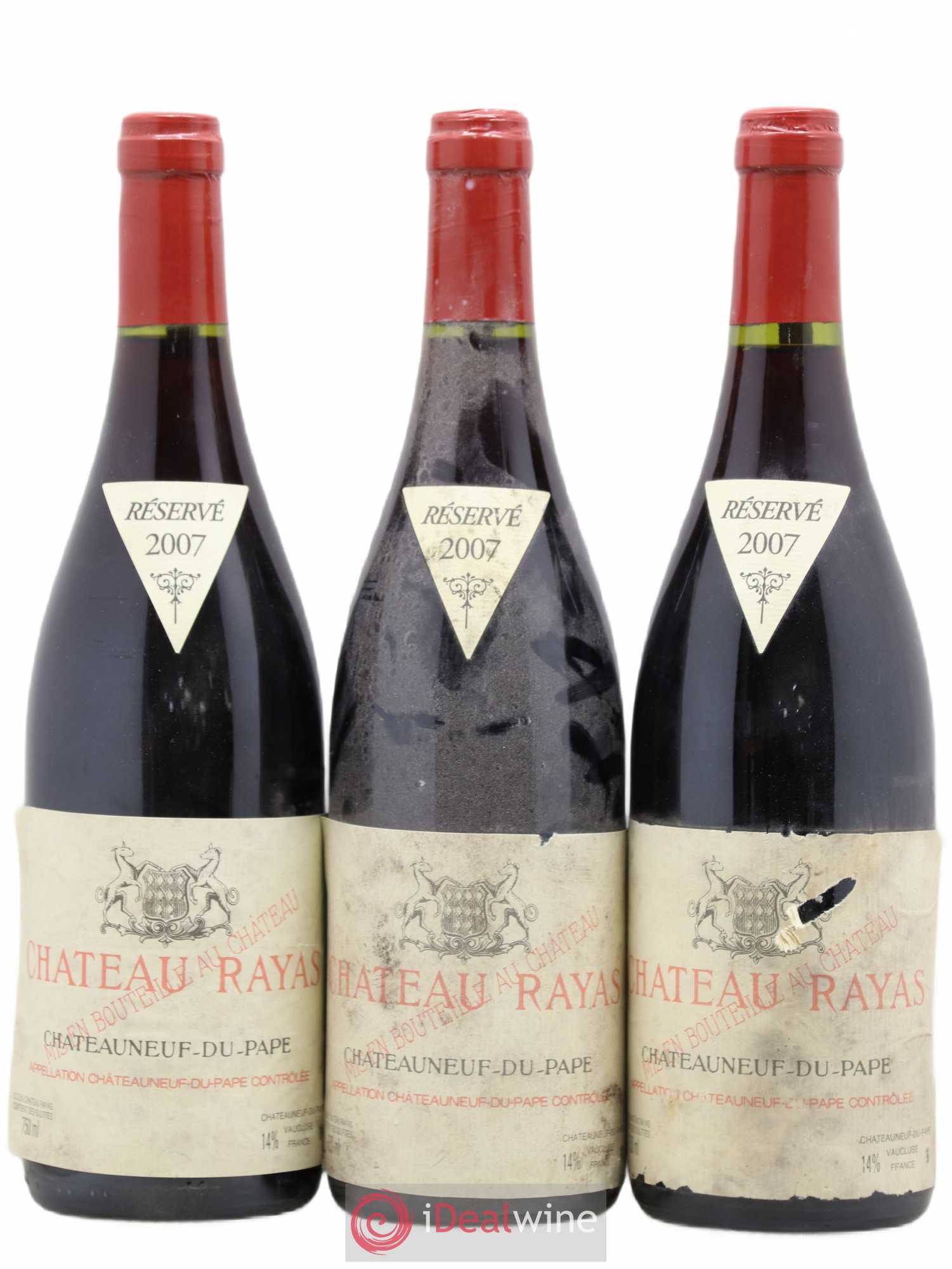 Châteauneuf-du-Pape Château Rayas Emmanuel Reynaud 2007 - Lot de 3 bouteilles - 0